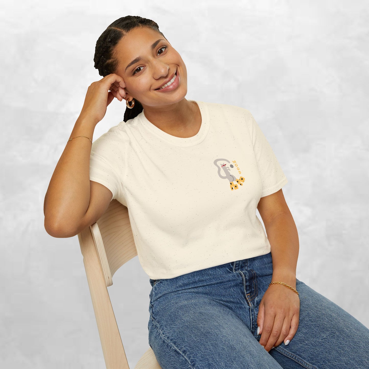 Ghost & Sunflowers T-Shirt — Cute Minimal Halloween Tee