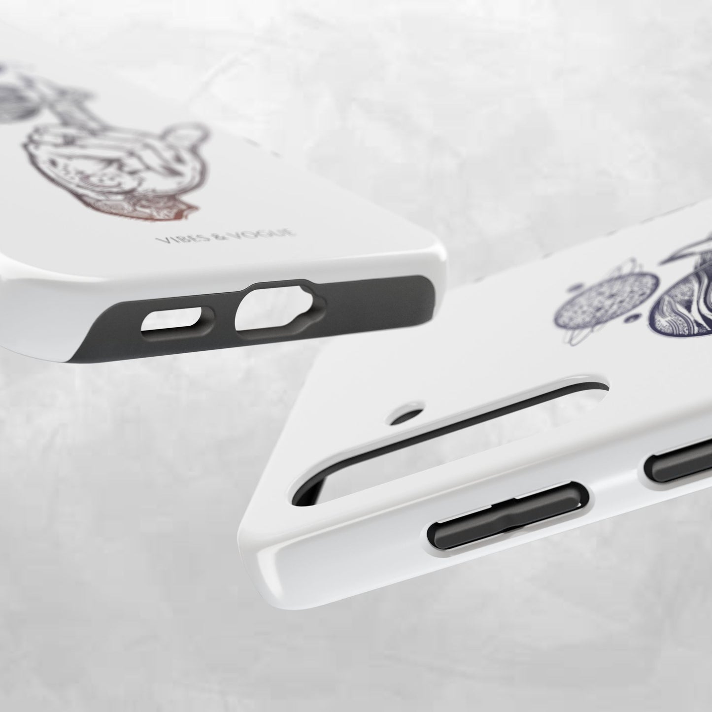 Cosmic Tattoo Phone Case, Unique Galaxy Cell Phone Cover, Gift for Astronomers, Trendy Space Phone Protector, Birthday and Holiday Gift