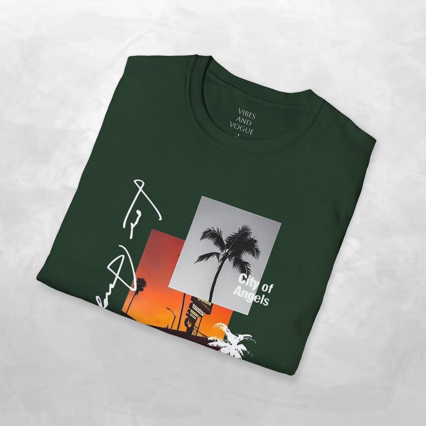 T-Shirt — Tropical Sunset Los Angeles Palm Tree Tee