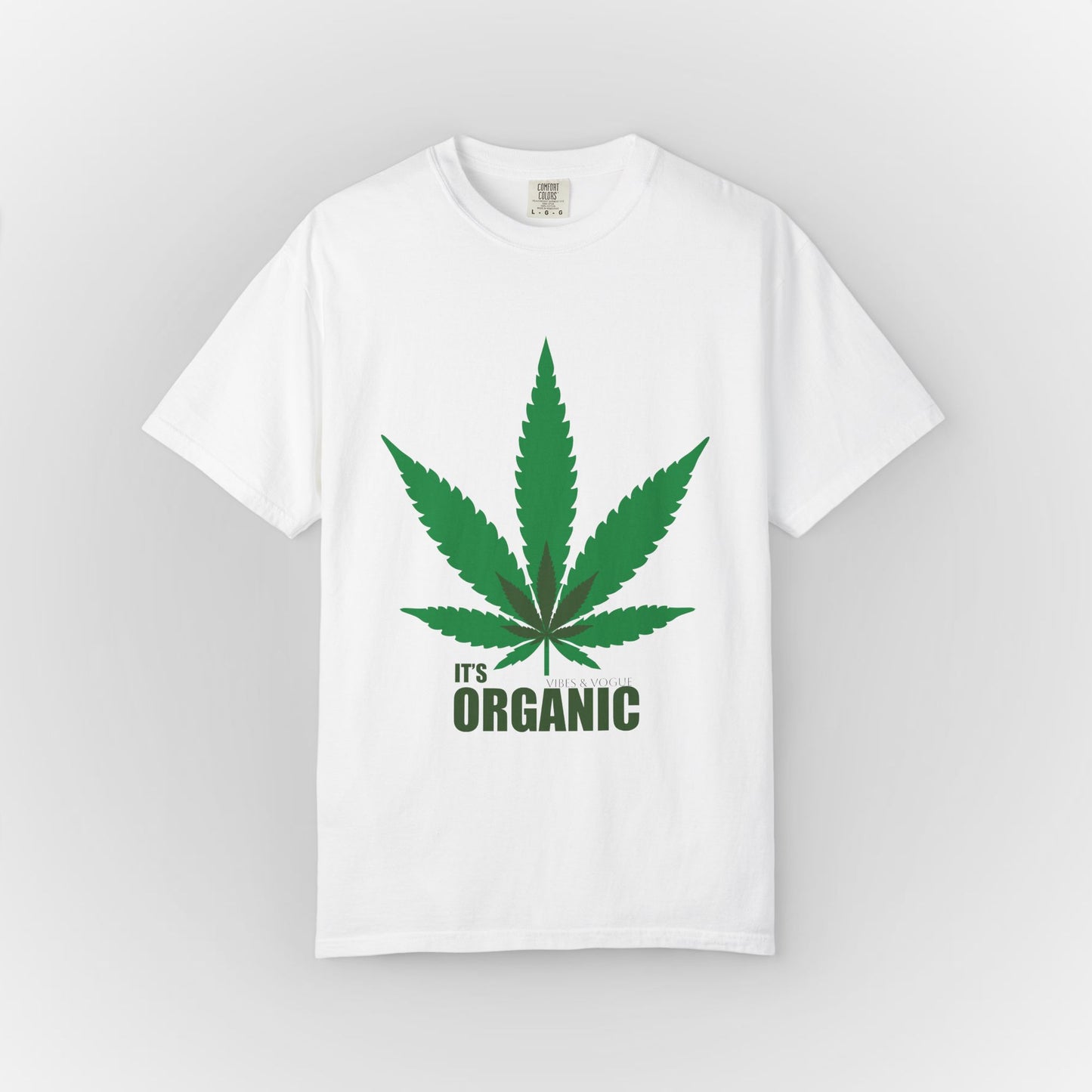 Organic Cannabis Leaf Unisex T-Shirt | Eco-Friendly Apparel for Green Living