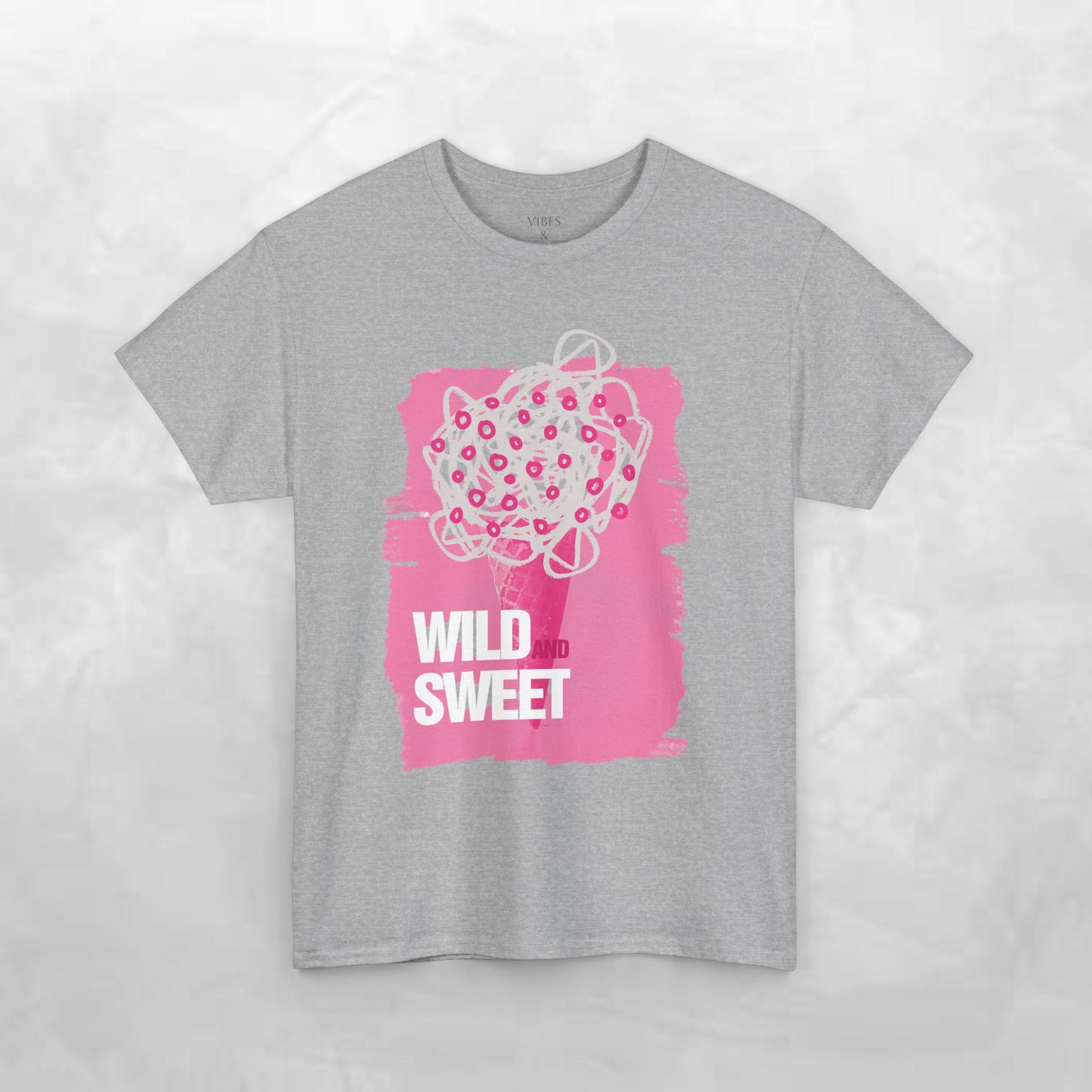 Wild and Sweet Unisex Heavy Cotton Tee - Playful Graphic Shirt for Fun-Loving Individuals