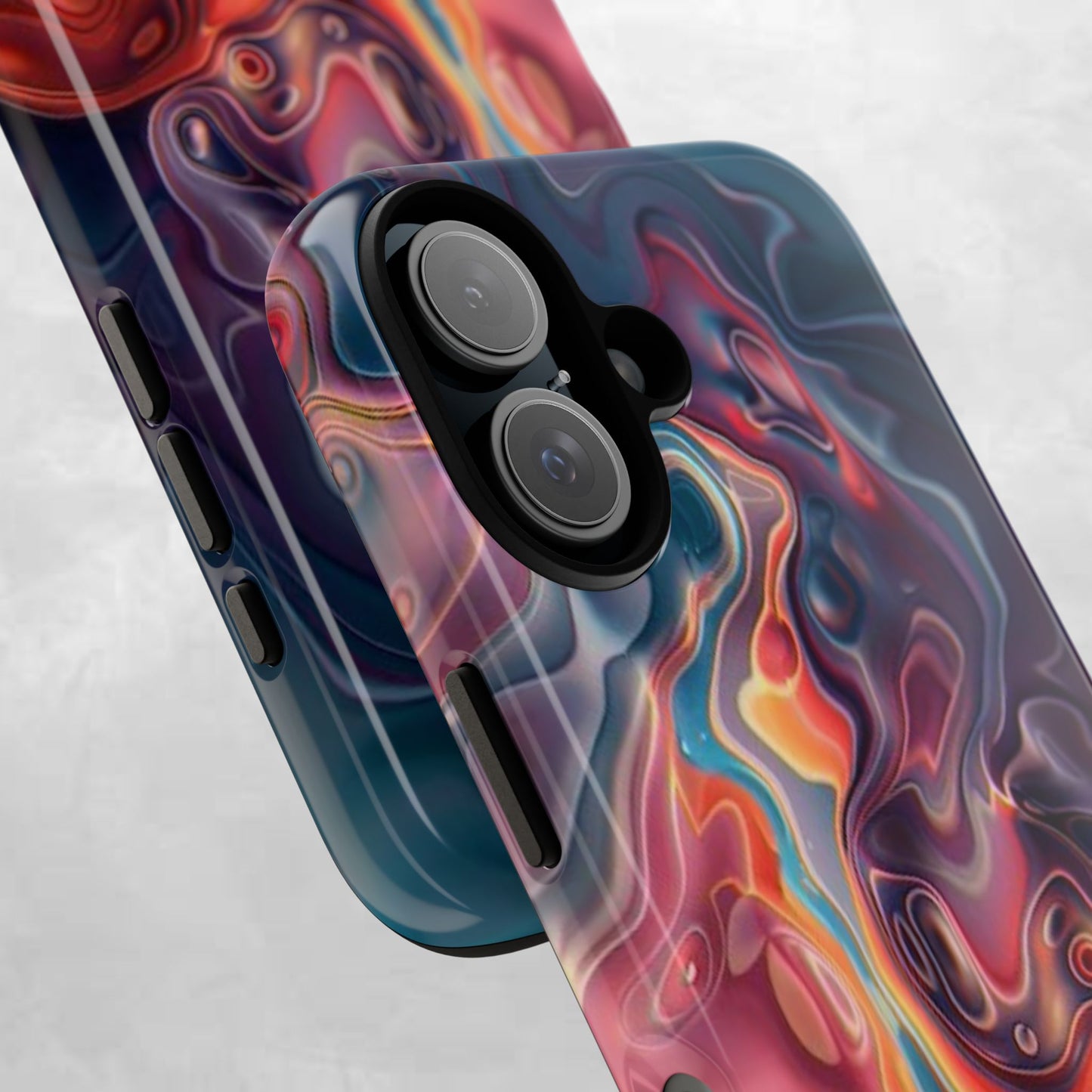 Colorful Phone Case, Abstract Print Cover, Tough Cases for Protection, Gift for Her, Modern Design, Trendy Mobile Accessory