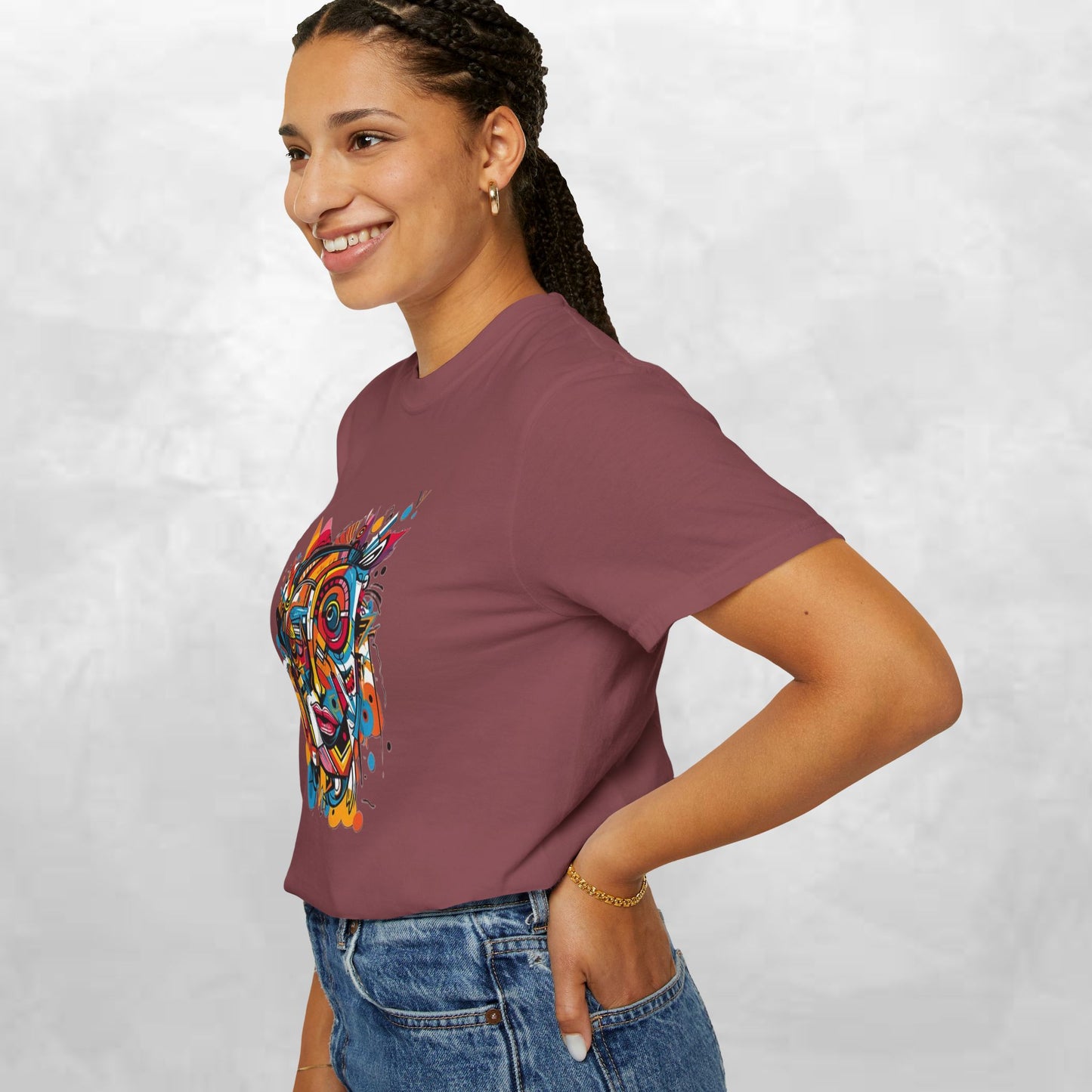 Vibrant Abstract Art Unisex T-Shirt - Casual Wear for Art Lovers