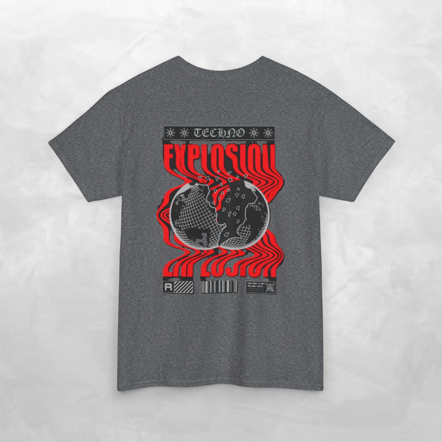 Graphic Tee for Music Lovers, Retro Explosion Design, Unisex Cotton Shirt, Perfect for Festivals, Concerts, Gift Idea