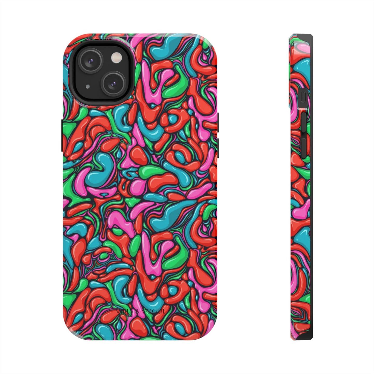 Vibrant Tough Phone Cases - Colorful Abstract Designs for Teens & Adults, Perfect Gift for Birthdays, Holidays, & Everyday Use