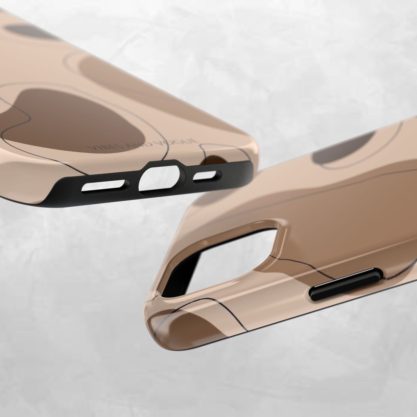 Abstract Brown Cowhide Tough Phone Case