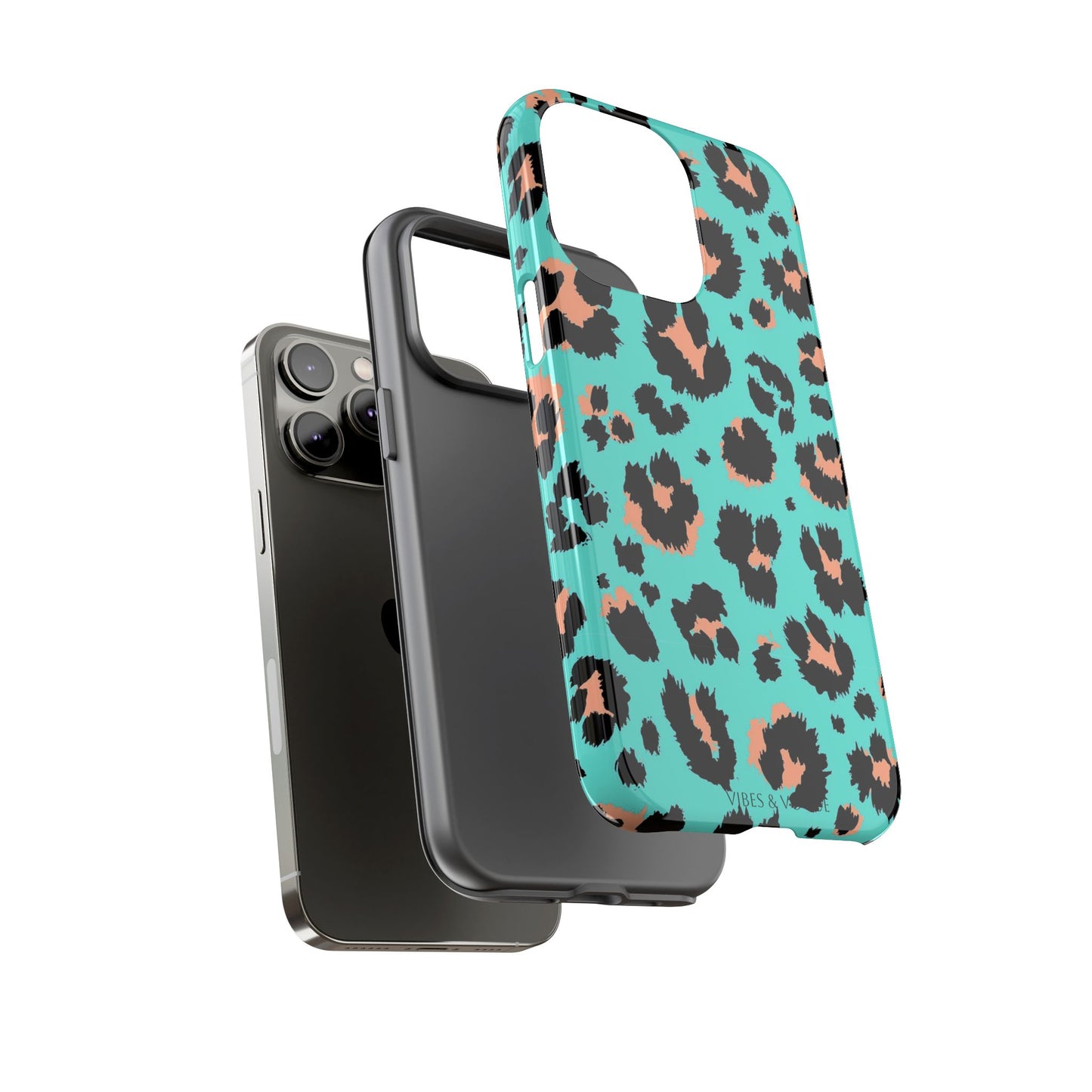 Leopard Print Phone Case, Tough Phone Case, Wild Style Accessory, Animal Print Cover, Stylish Phone Protection