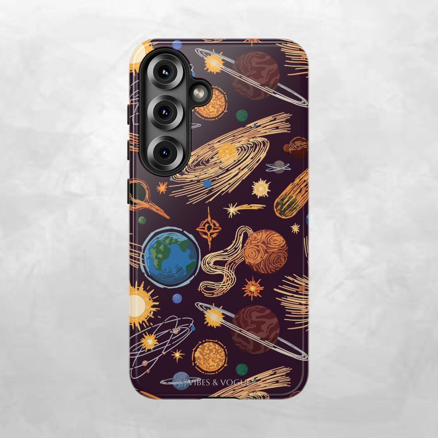 Space-Themed Phone Case - Cosmic Galaxy Design, Durable Protective Cover, Unique Gift, Celestial Lover's Accessory