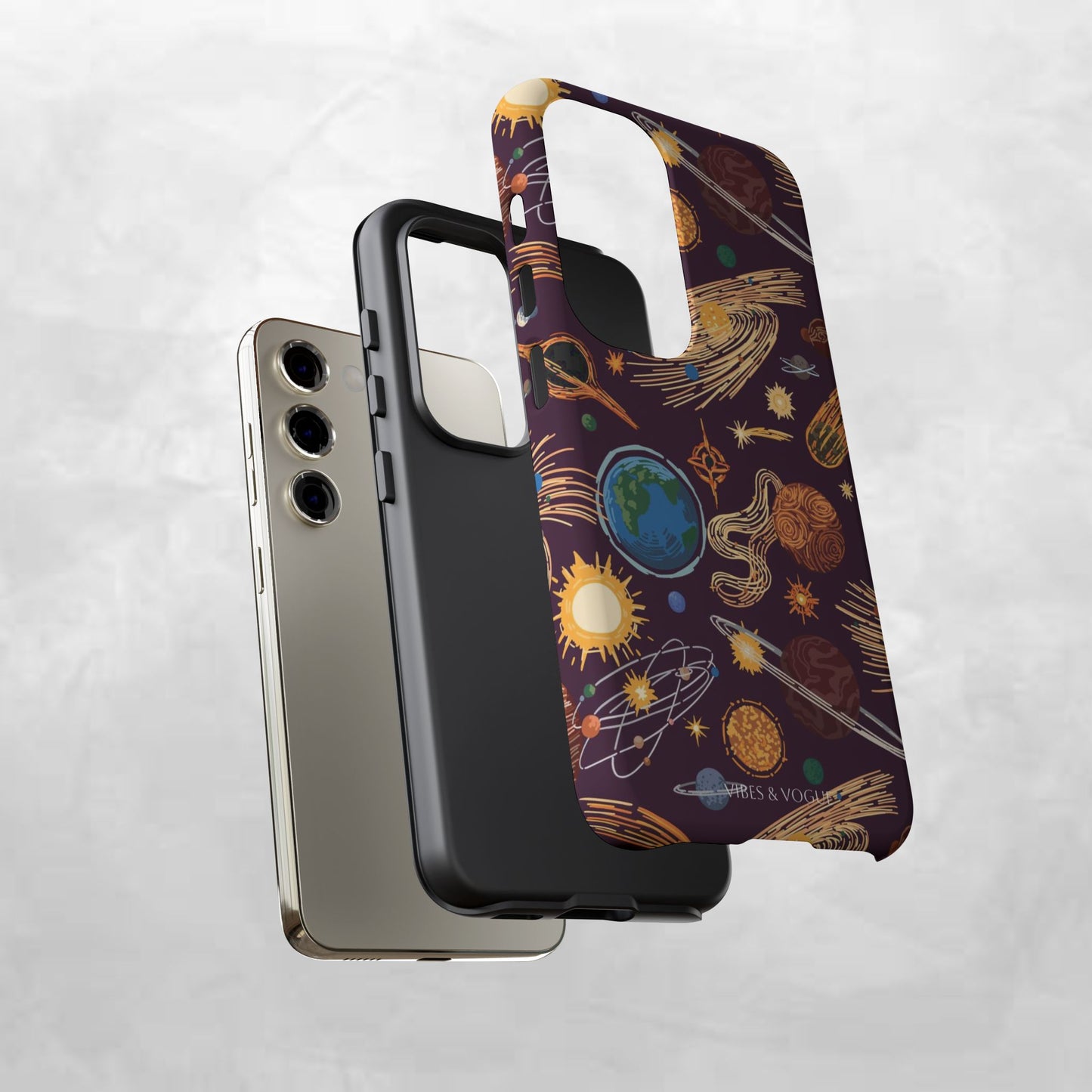 Space-Themed Phone Case - Cosmic Galaxy Design, Durable Protective Cover, Unique Gift, Celestial Lover's Accessory