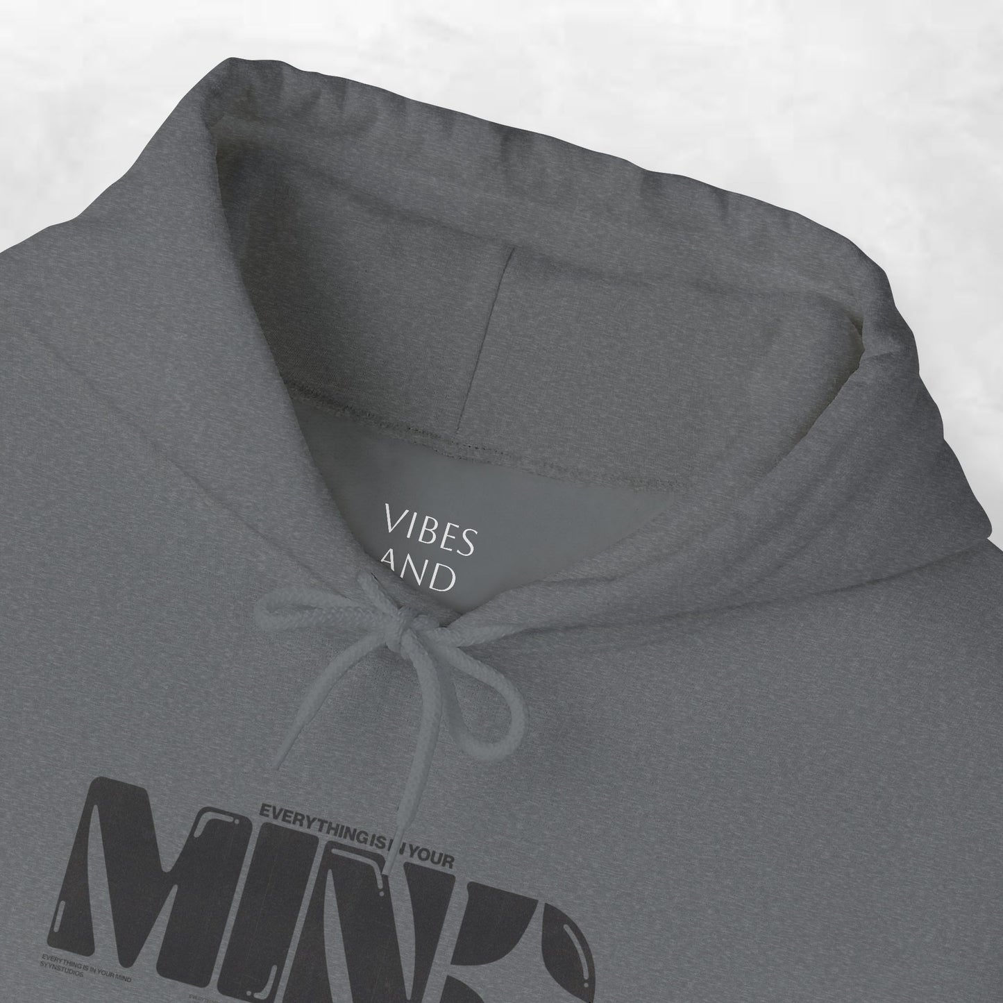 Mind Logo Hoodie — Minimalist Black Typography Pullover