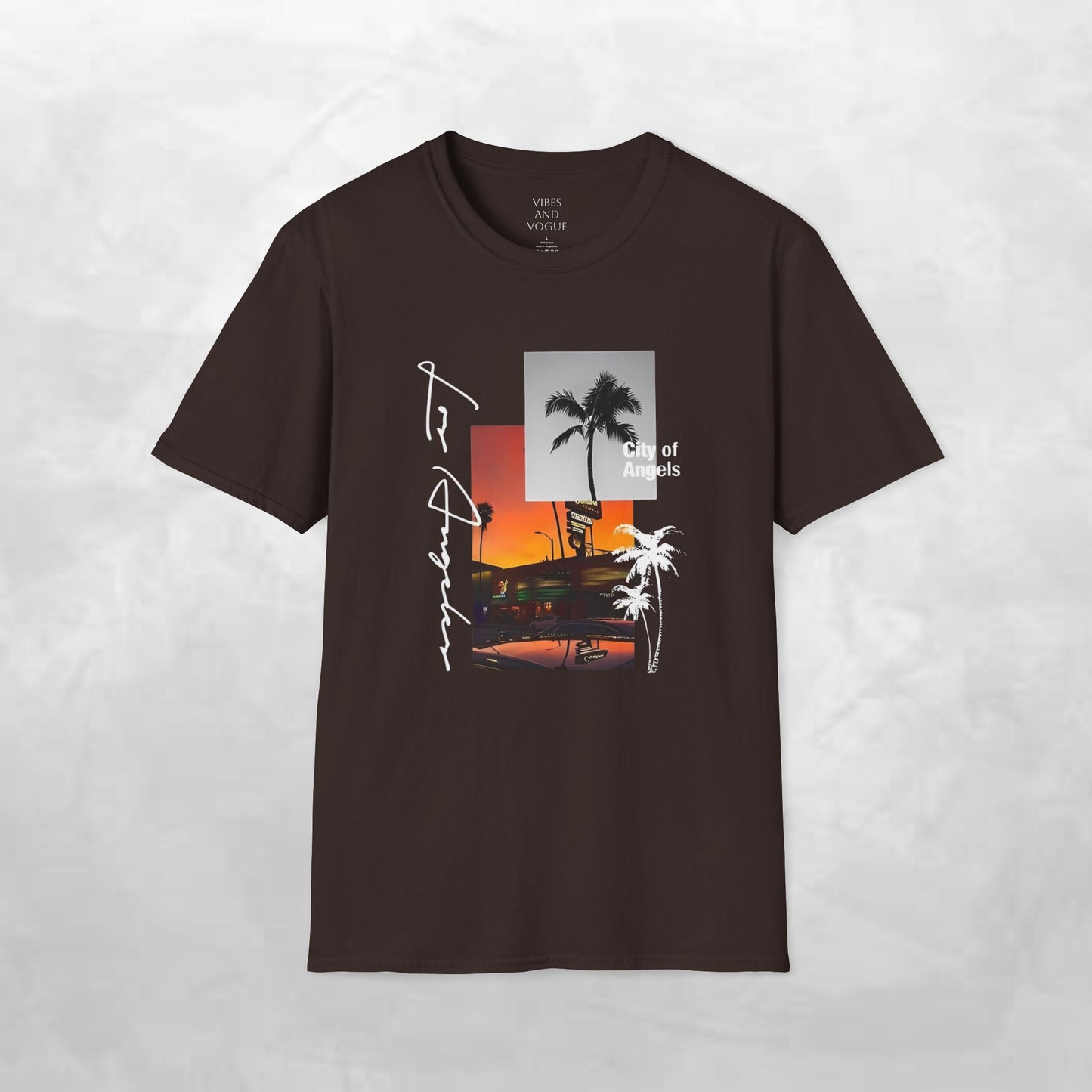 T-Shirt — Tropical Sunset Los Angeles Palm Tree Tee