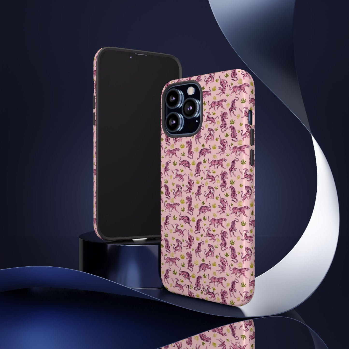 Pink Tiger Pattern Phone Case - Tough Cases