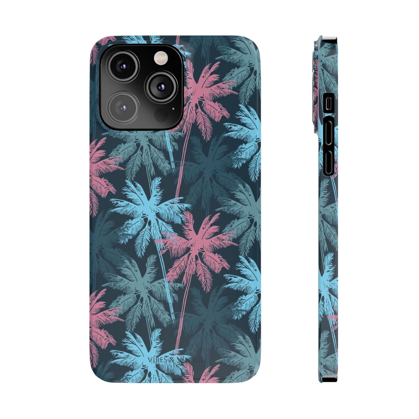 Tropical Vibes Slim Phone Case - Summer Botanical Design