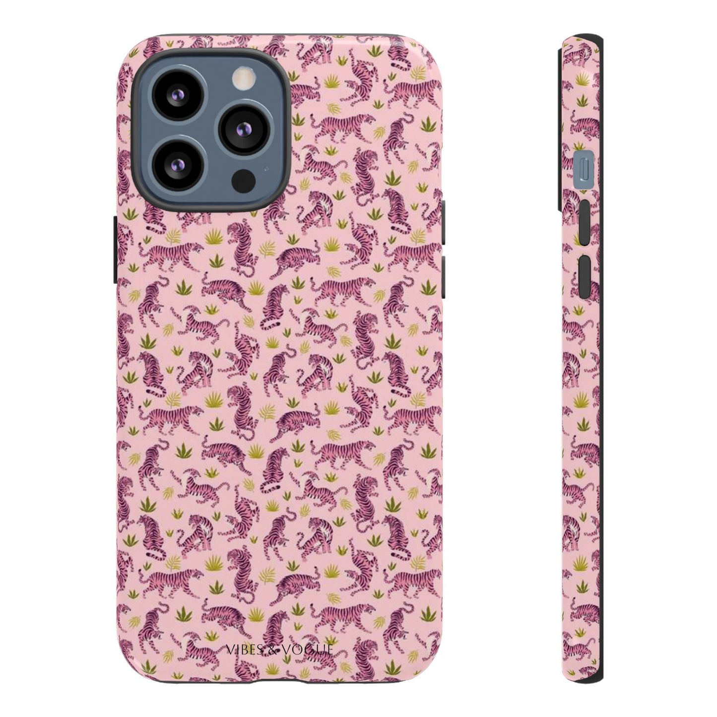 Pink Tiger Pattern Phone Case - Tough Cases