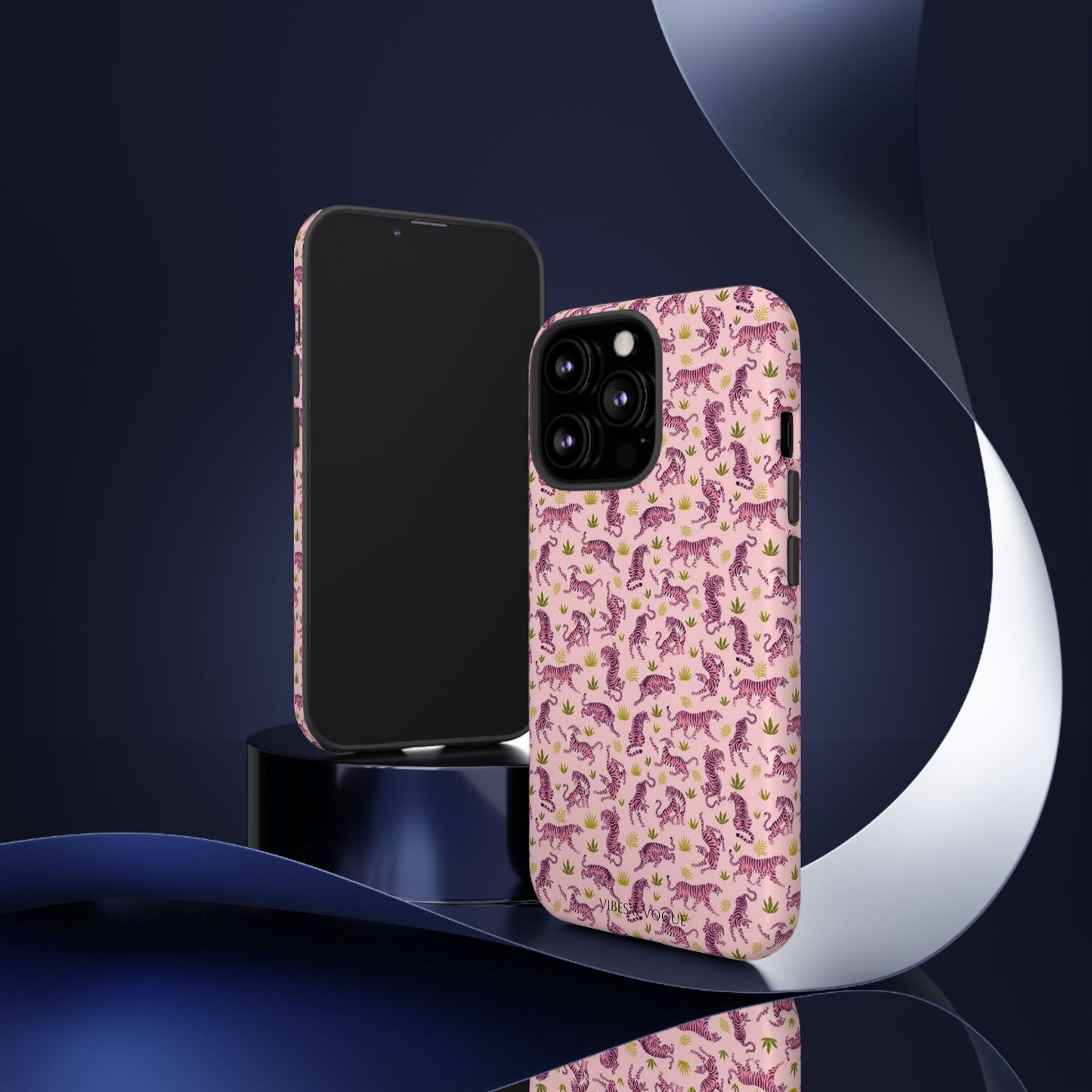Pink Tiger Pattern Phone Case - Tough Cases