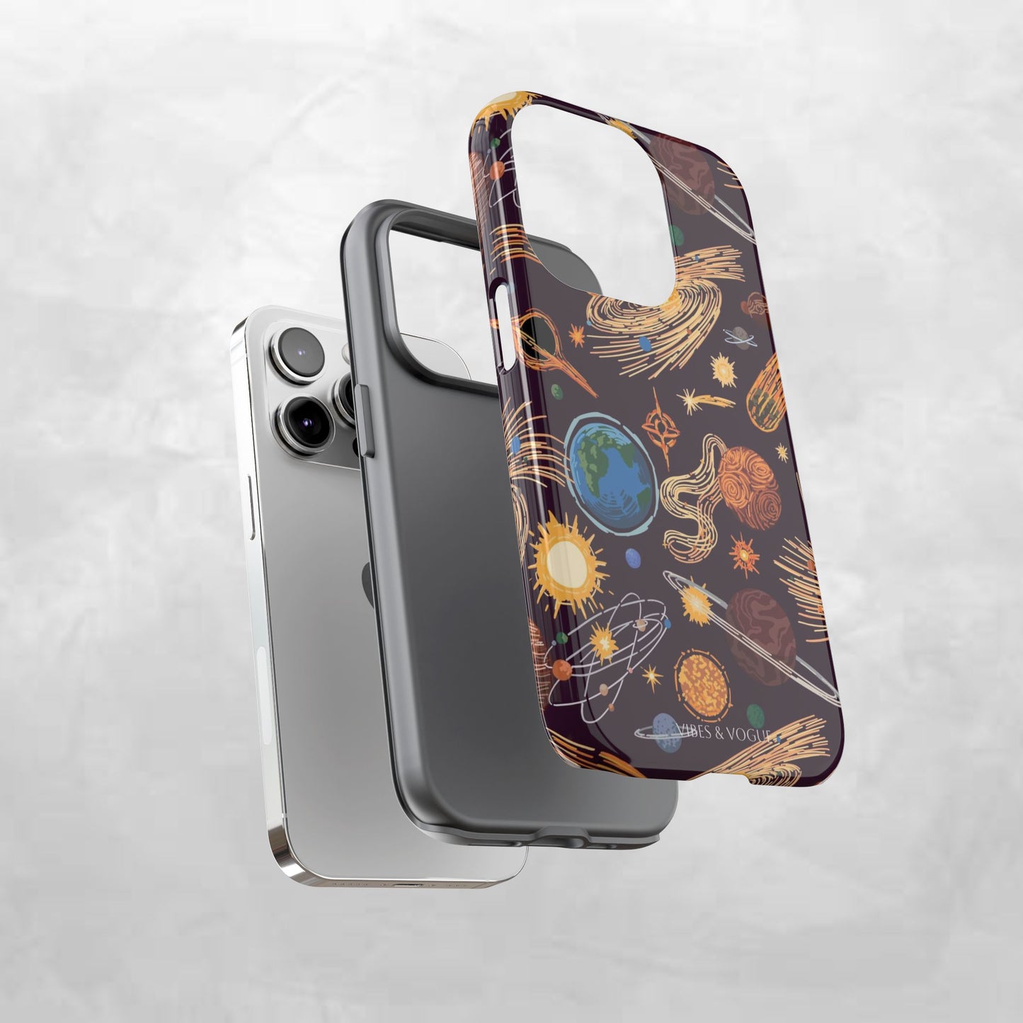 Space-Themed Phone Case - Cosmic Galaxy Design, Durable Protective Cover, Unique Gift, Celestial Lover's Accessory