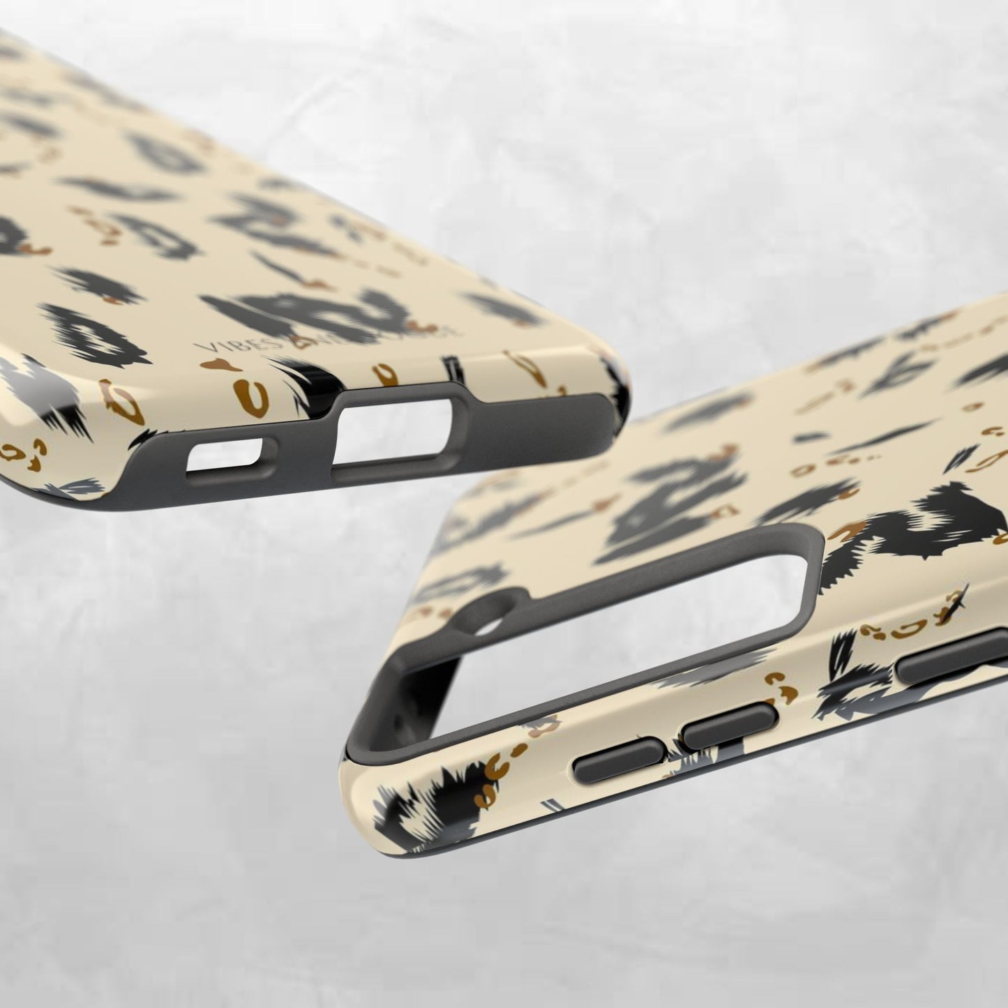 Leopard Splash Tough Phone Case — Protective Animal Print iPhone Cover