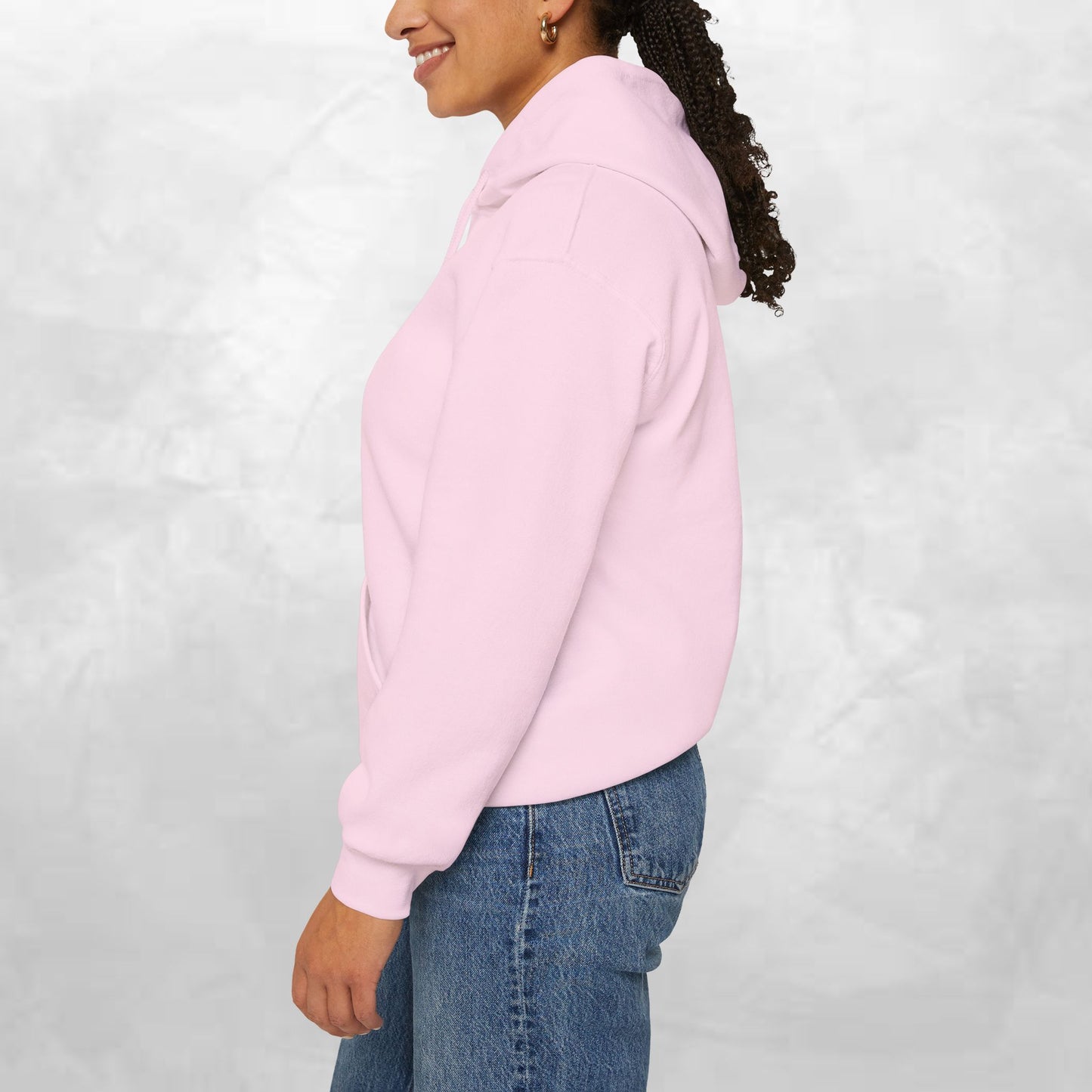 Hoodie — Tiny Vintage Valentine Hearts Chest Print
