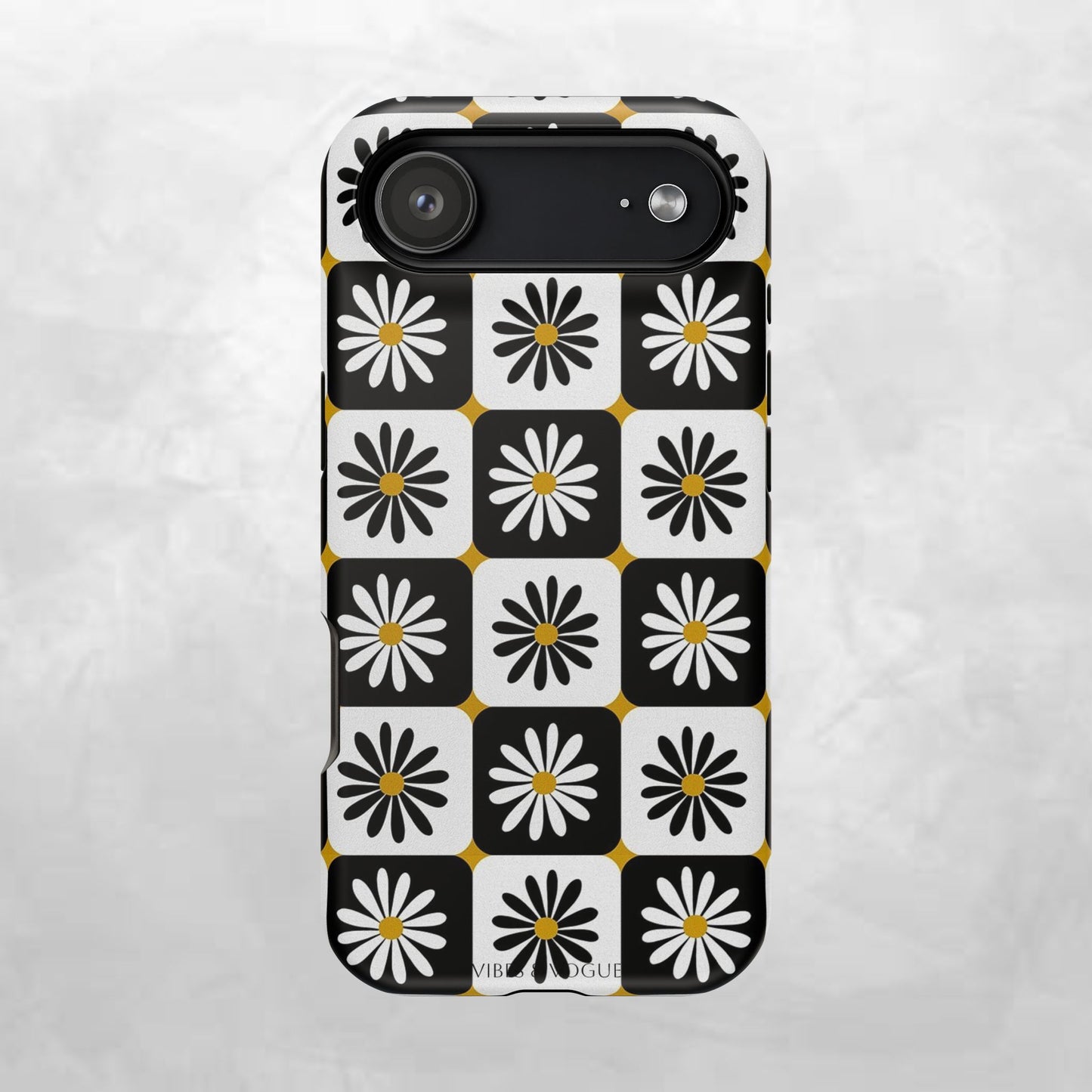 Retro Daisy Magnetic Tough Case - Stylish Protection for Your Phone