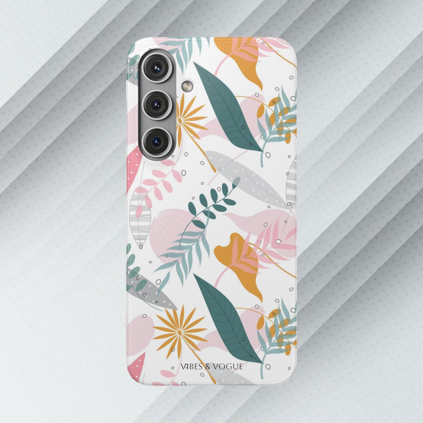 Floral Snap Case - Stylish Phone Protector with Botanical Design