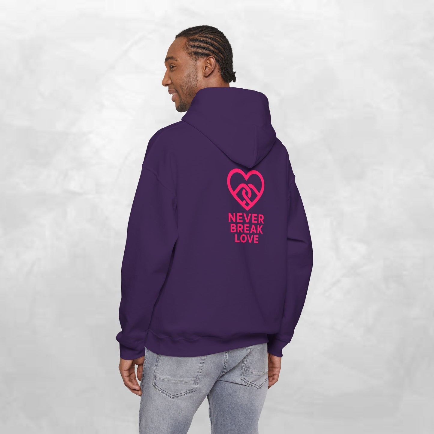 Never Break Love Hoodie, Unisex Sweatshirt, Cute Gift for Couples, Valentine’s