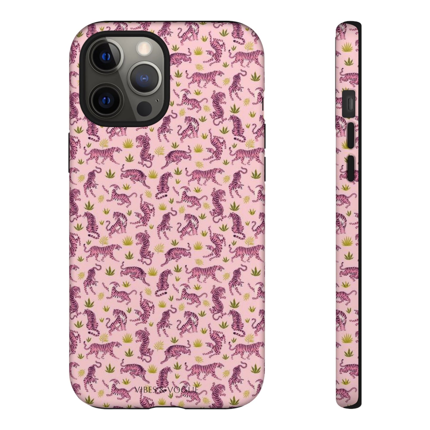 Pink Tiger Pattern Phone Case - Tough Cases