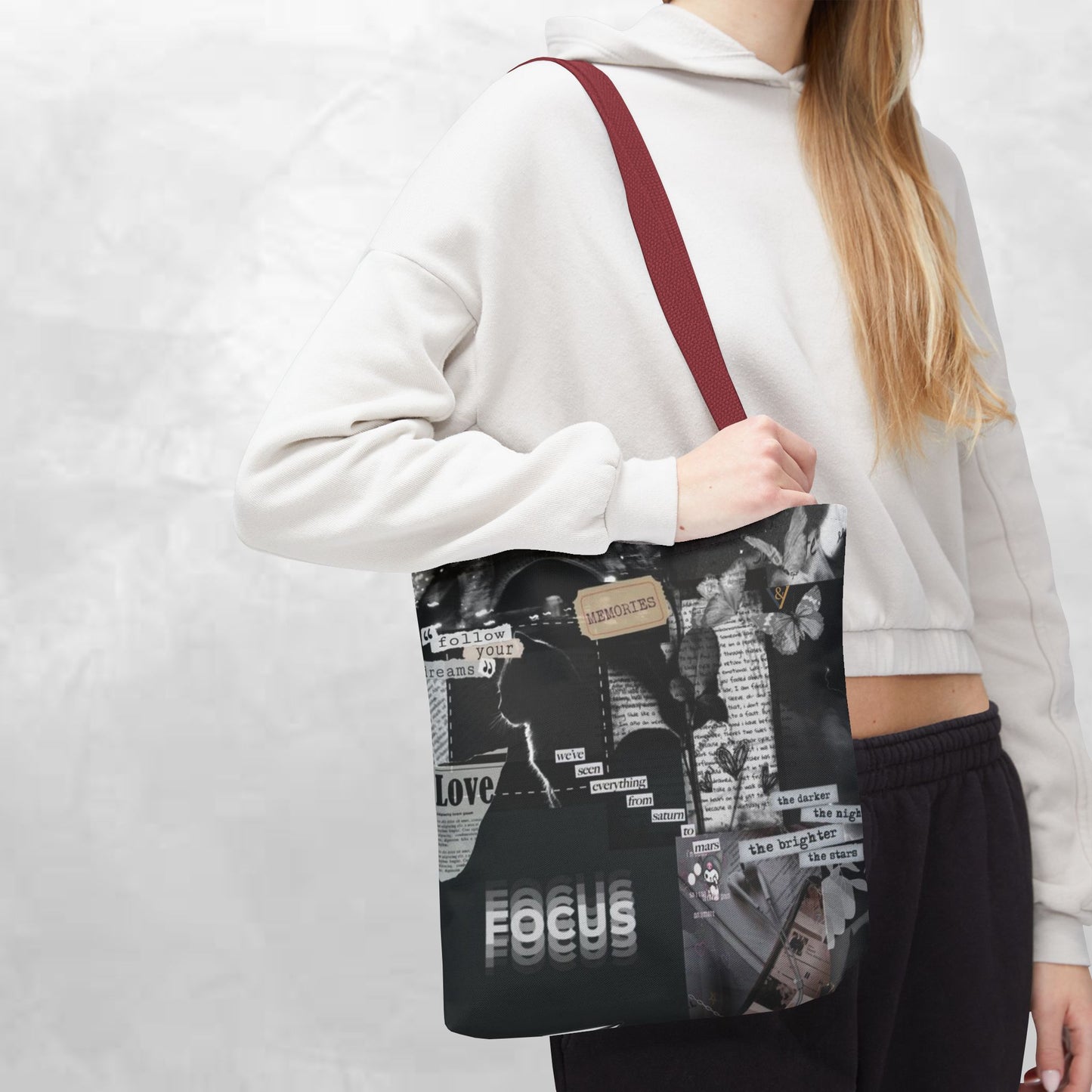 Artistic Tote Bag | Vintage Aesthetic, Collage Design, Sustainable Fashion, Trendy Gift, Eco-Friendly Accessory