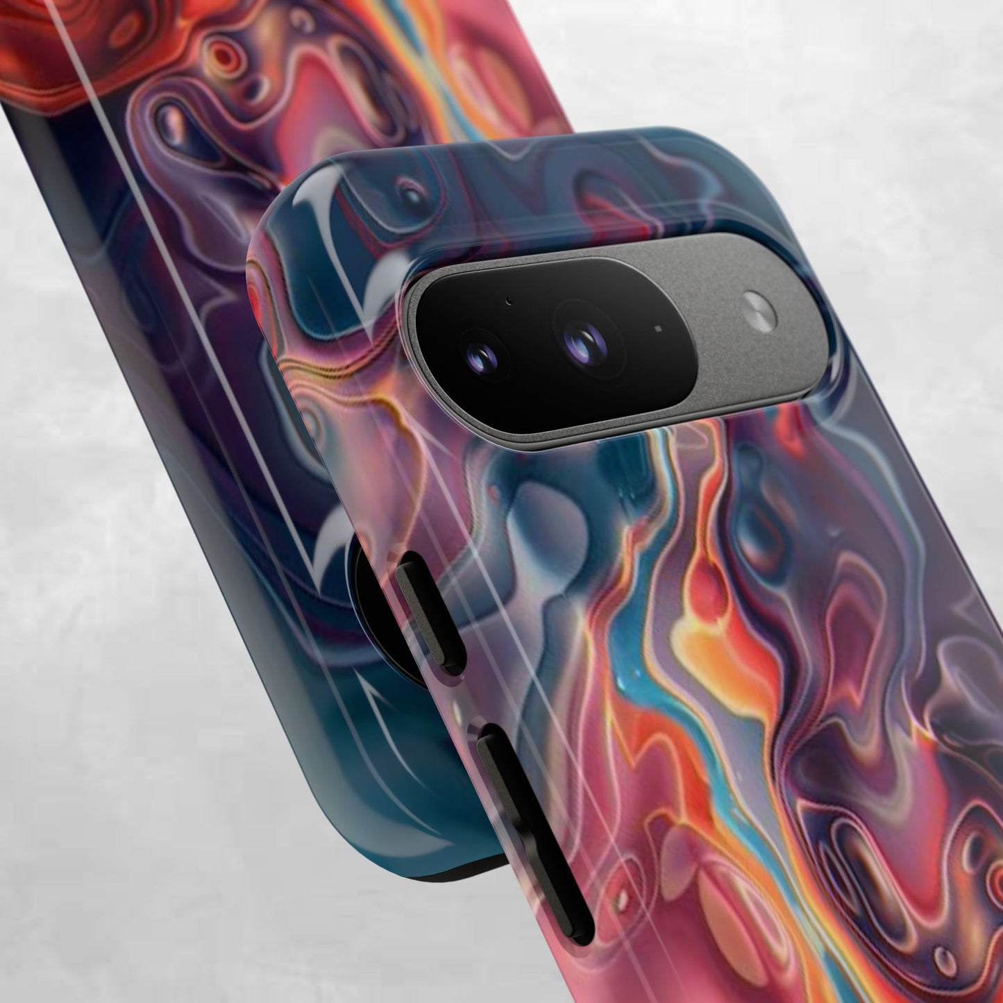 Colorful Phone Case, Abstract Print Cover, Tough Cases for Protection, Gift for Her, Modern Design, Trendy Mobile Accessory