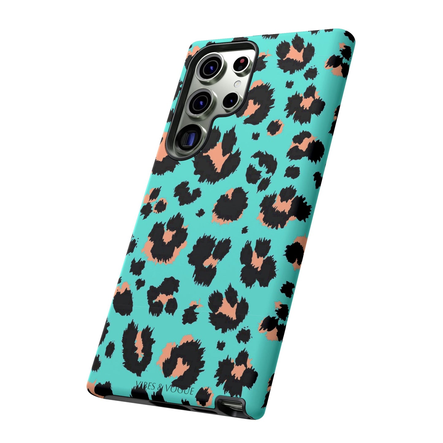 Leopard Print Phone Case, Tough Phone Case, Wild Style Accessory, Animal Print Cover, Stylish Phone Protection