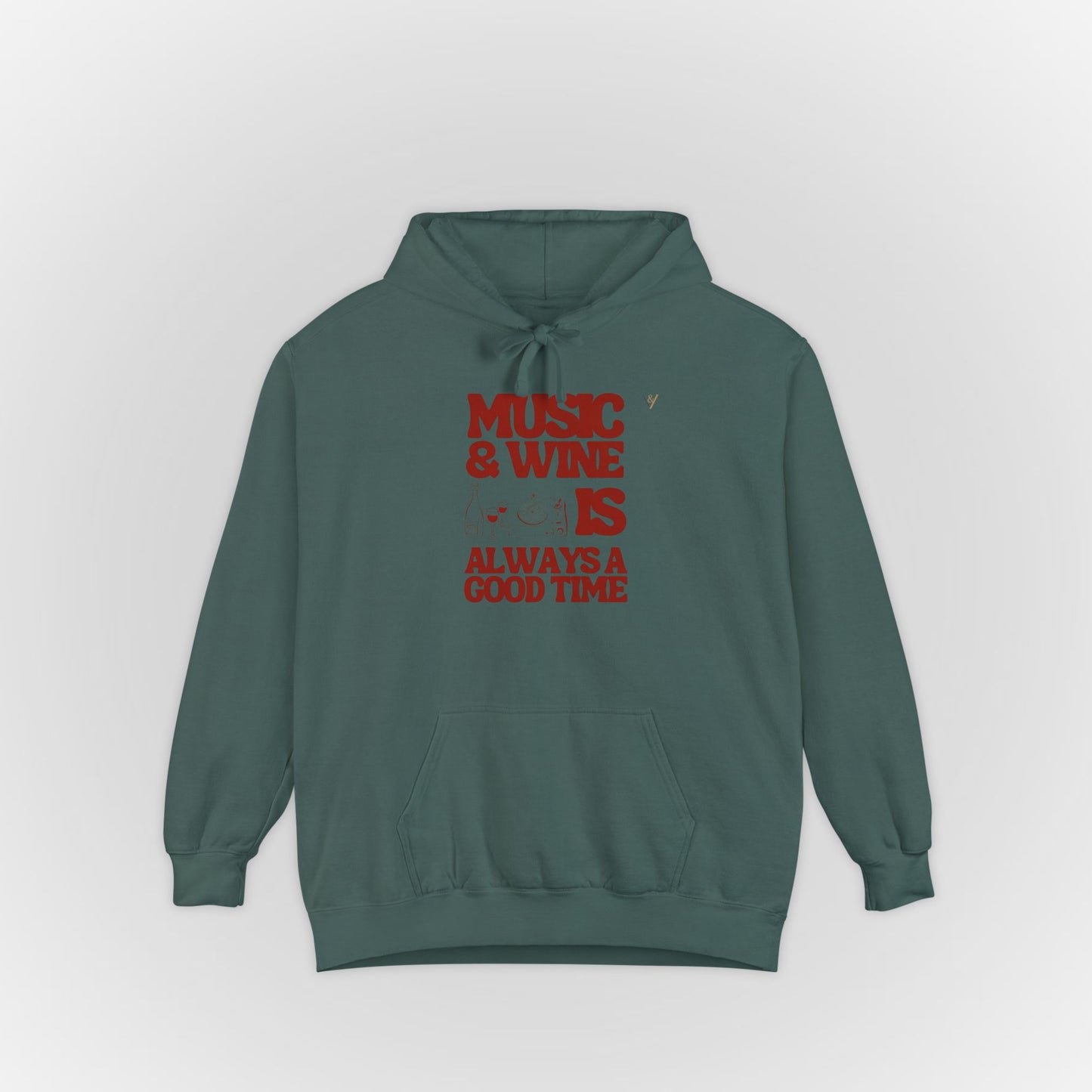 Comfortable Unisex Garment-Dyed Hoodie for Relaxed Days