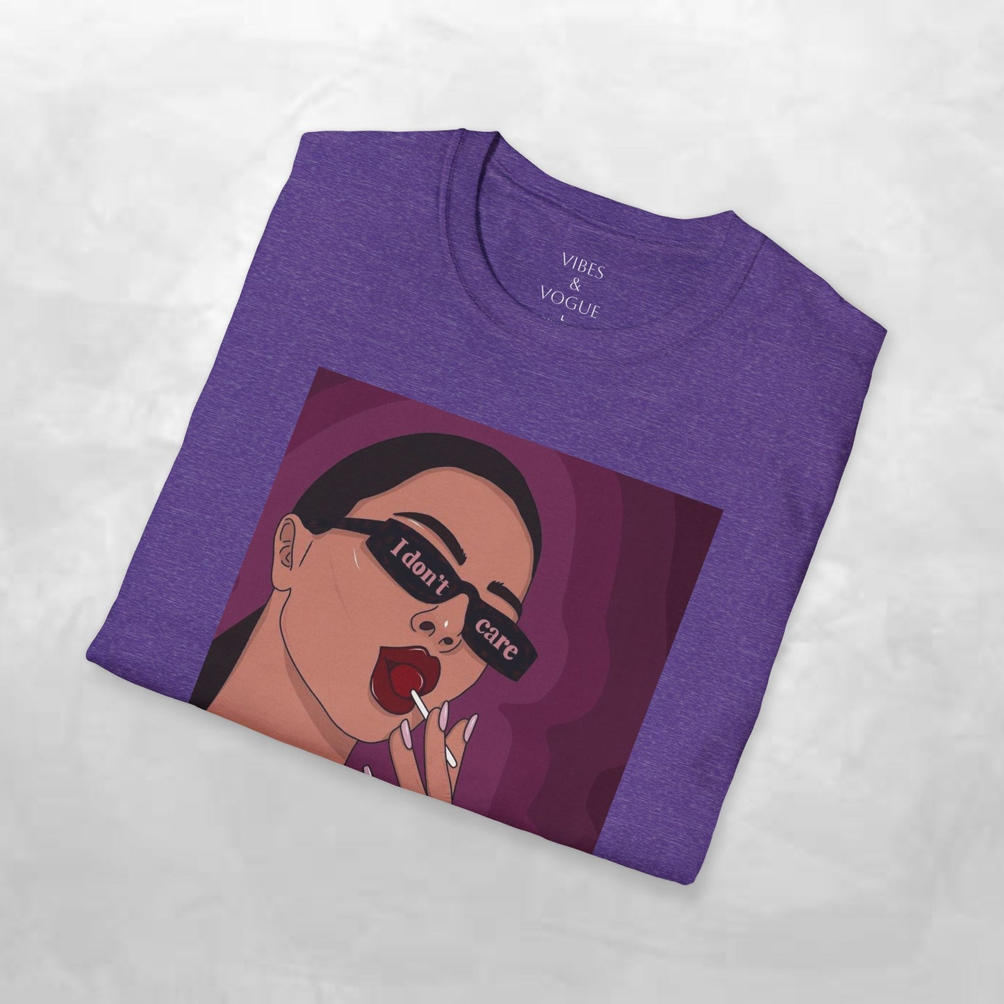 I Don't Care Graphic Unisex Softstyle T-Shirt – Casual Chic for Everyday Wear