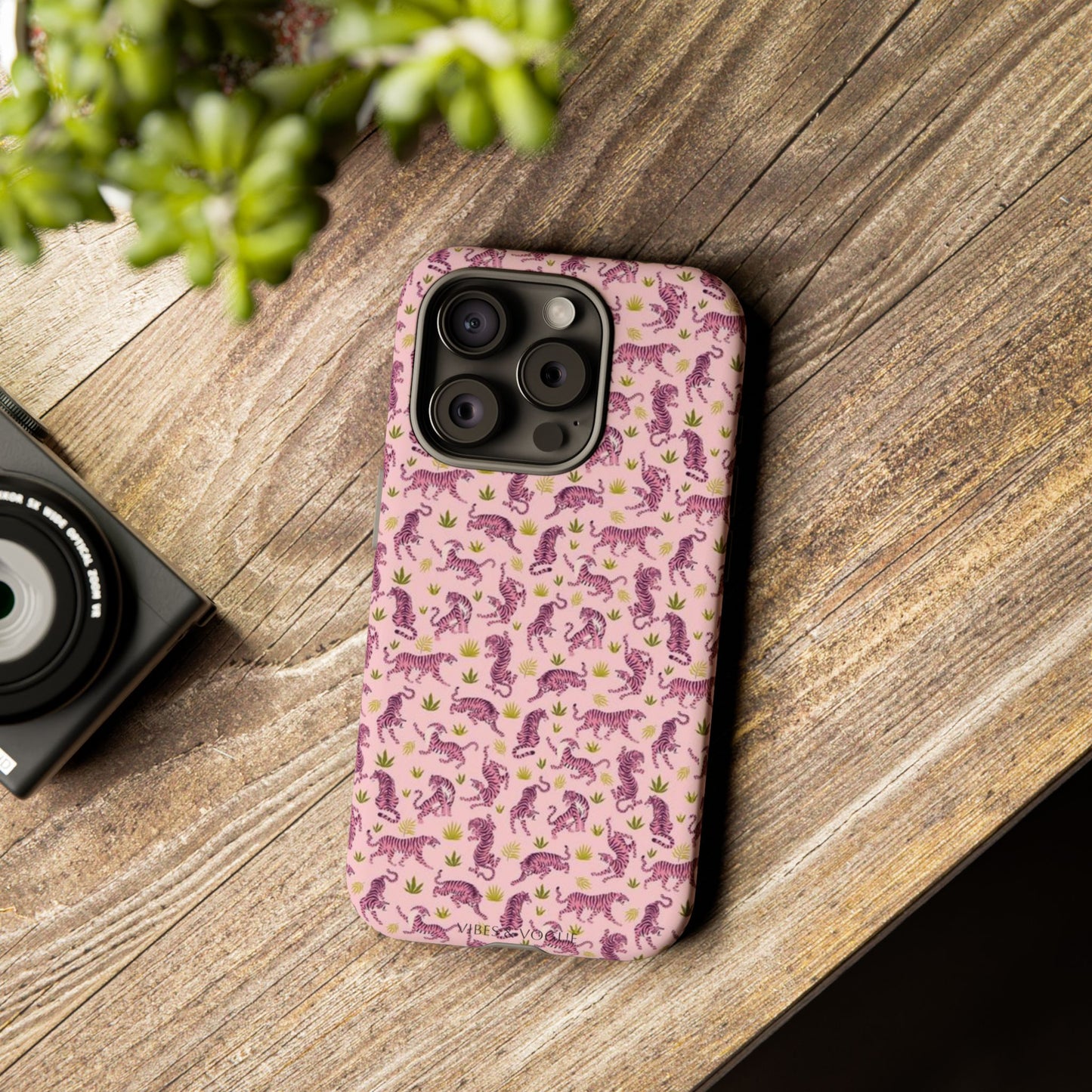 Pink Tiger Pattern Phone Case - Tough Cases
