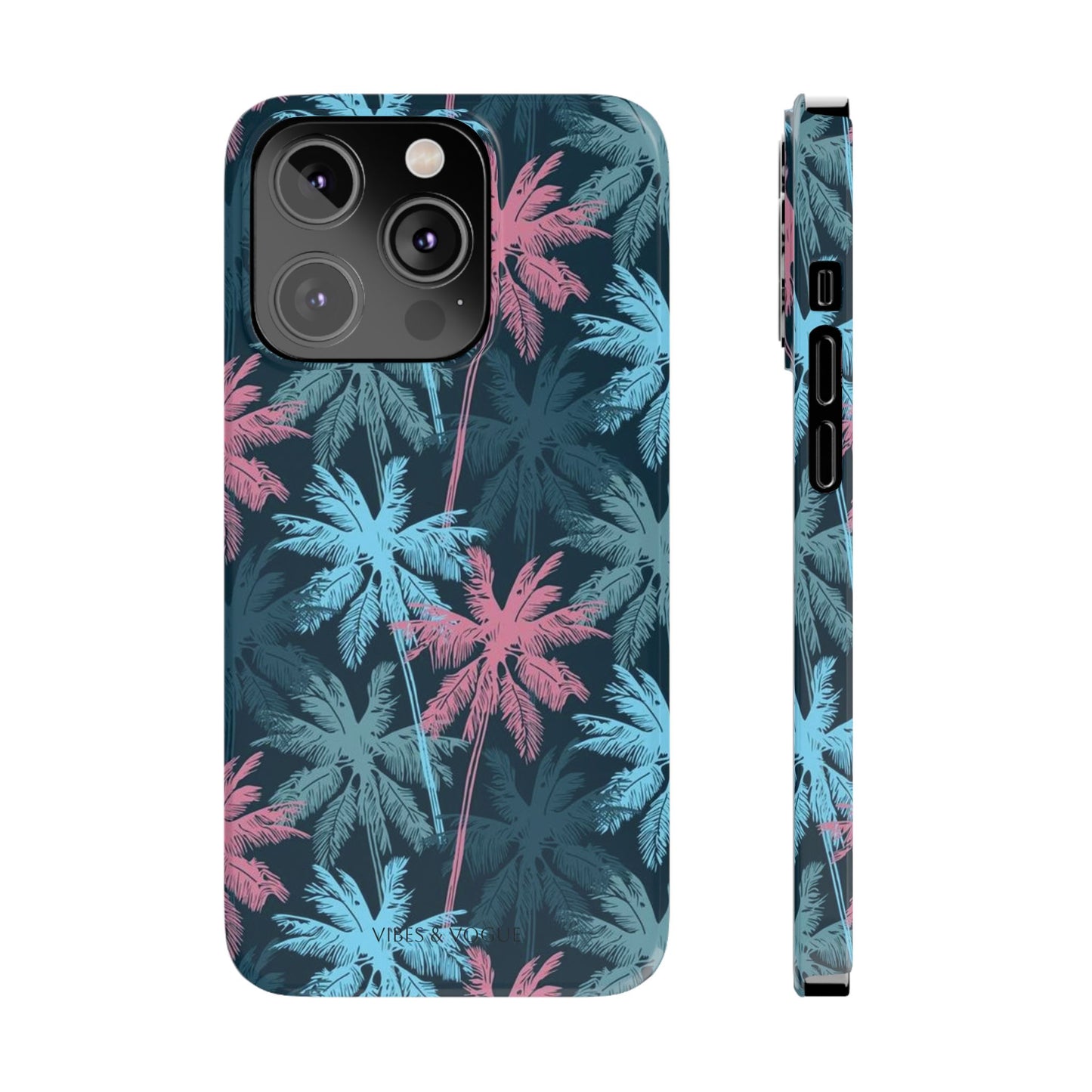Tropical Vibes Slim Phone Case - Summer Botanical Design