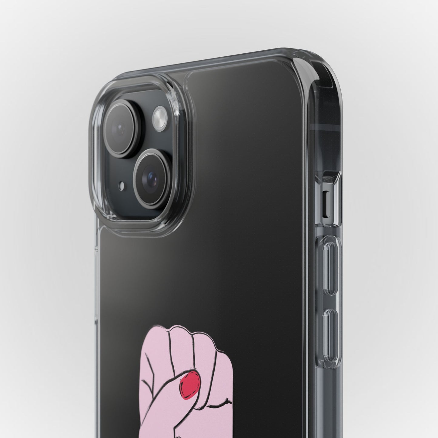 Empowering Clear Phone Case - 'GRL POWER' Design
