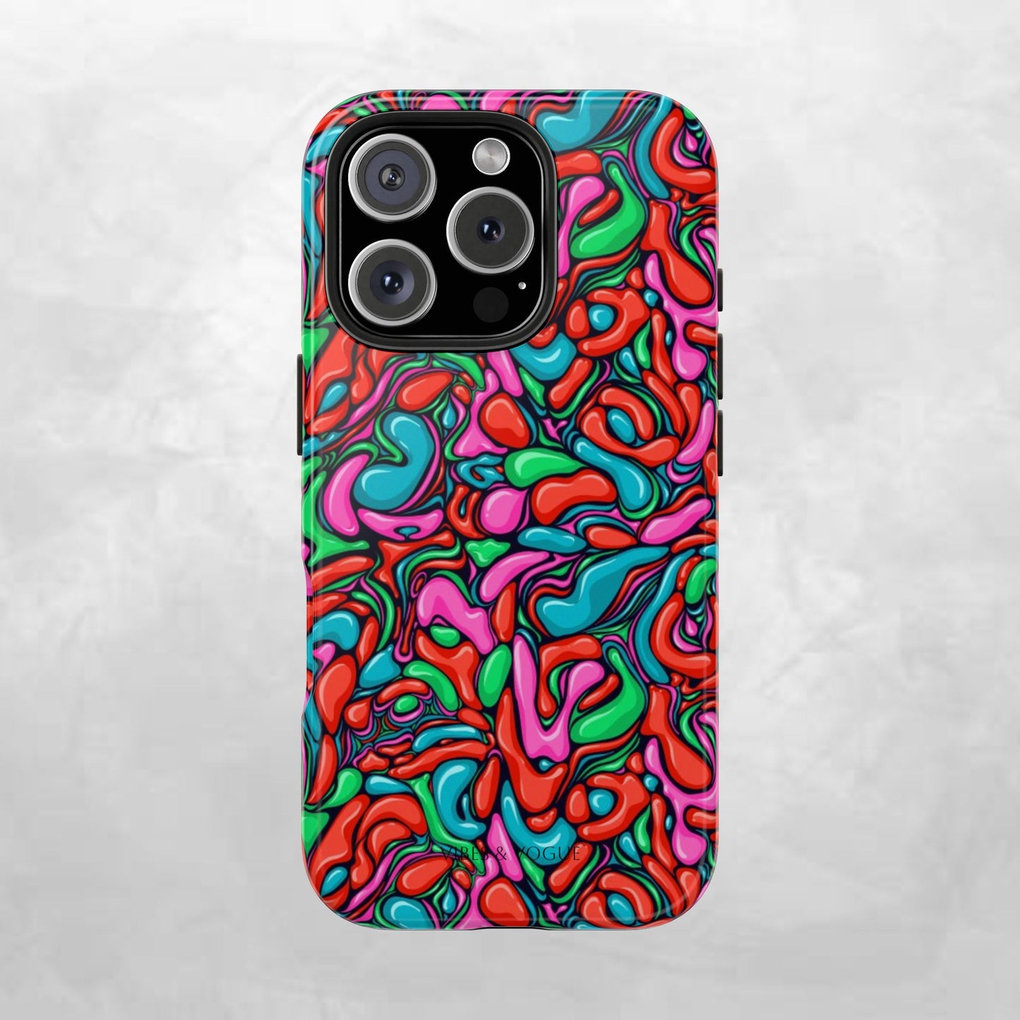 Vibrant Tough Phone Cases - Colorful Abstract Designs for Teens & Adults, Perfect Gift for Birthdays, Holidays, & Everyday Use