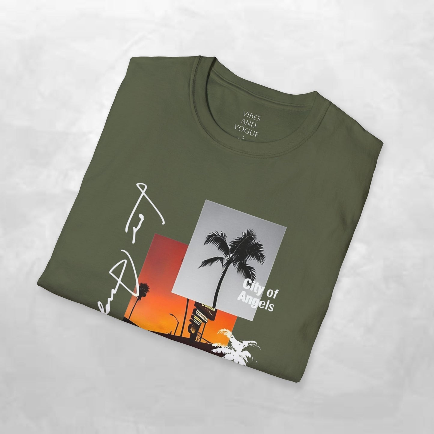 T-Shirt — Tropical Sunset Los Angeles Palm Tree Tee