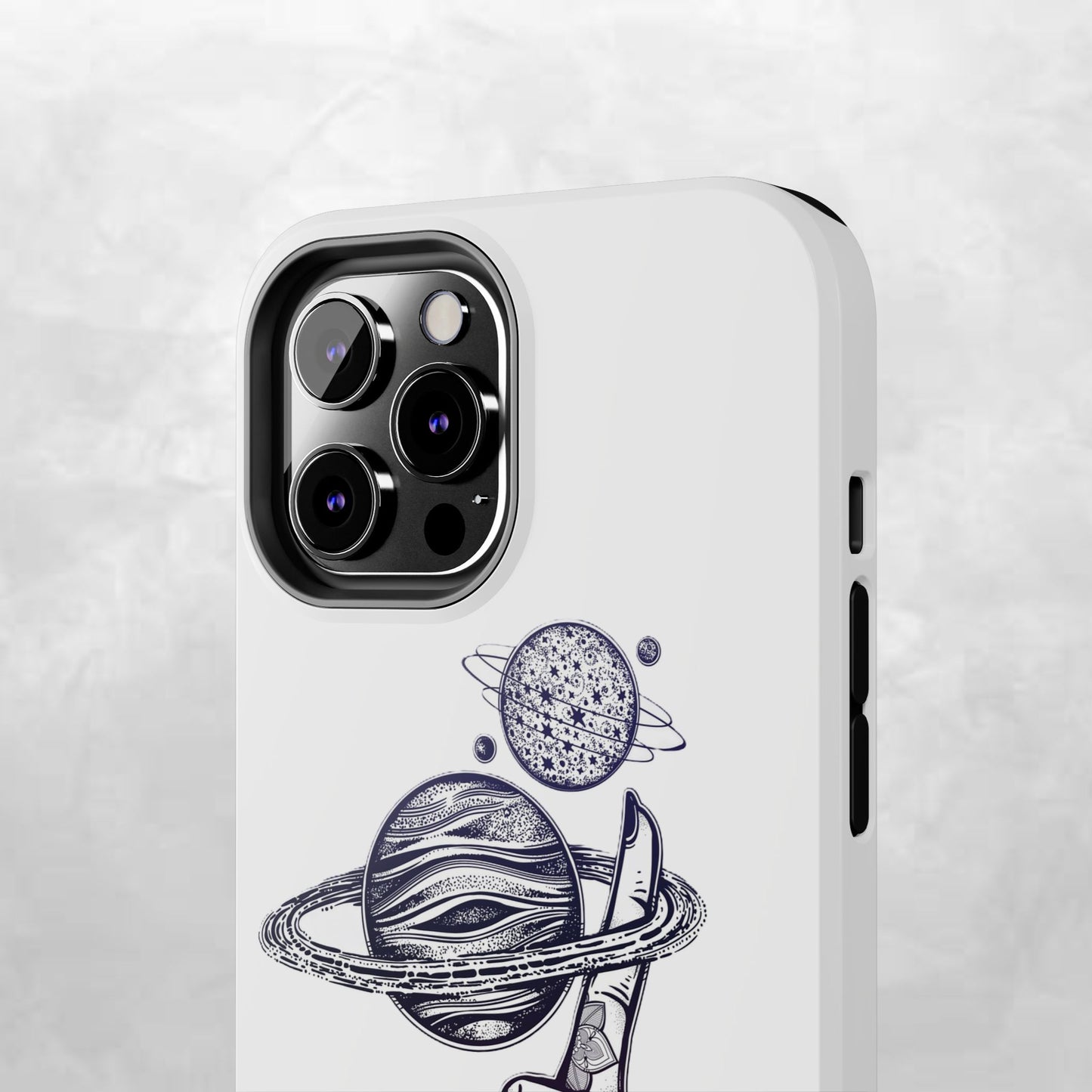 Cosmic Tattoo Phone Case, Unique Galaxy Cell Phone Cover, Gift for Astronomers, Trendy Space Phone Protector, Birthday and Holiday Gift