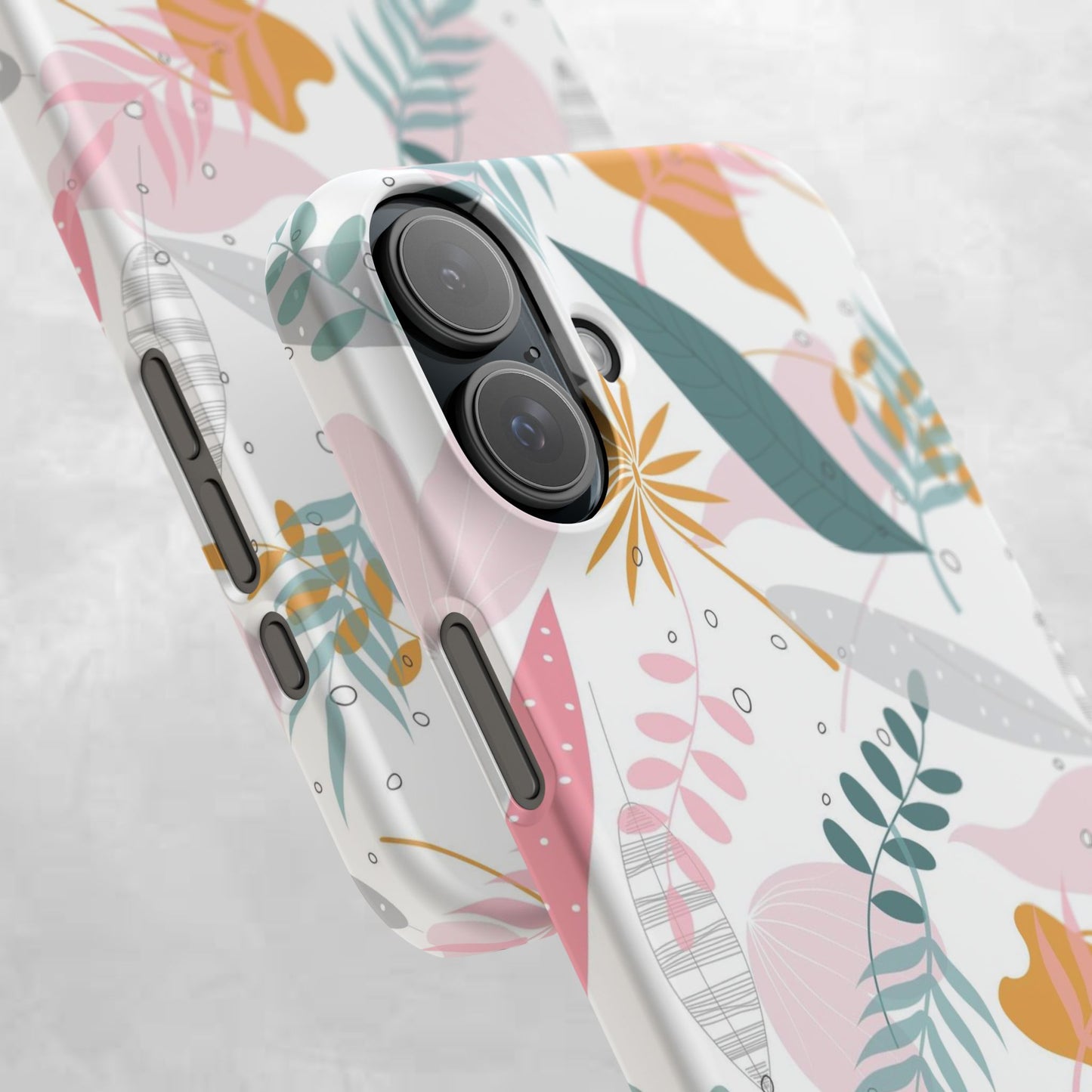 Floral Snap Case - Stylish Phone Protector with Botanical Design