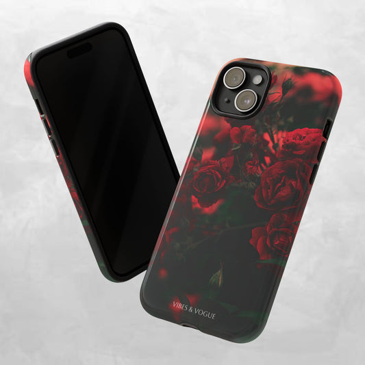 Floral Tough Phone Case - Vintage Flower Design, Stylish Phone Cover, Durable Protection, Gifts for Her, Trendy Accessories