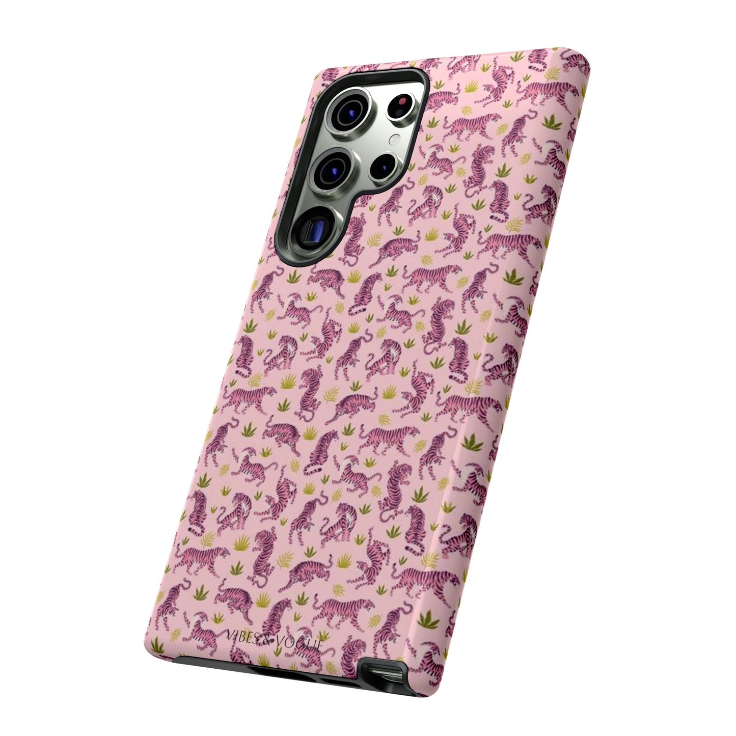 Pink Tiger Pattern Phone Case - Tough Cases