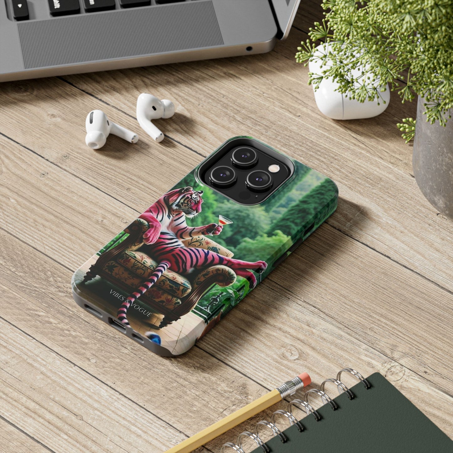 Relaxed Tiger Phone Case | Tough Case for Animal Lovers, Unique Gift for Friends, Stylish Tech Accessories, Fun Phone Cover, Vibrant Design