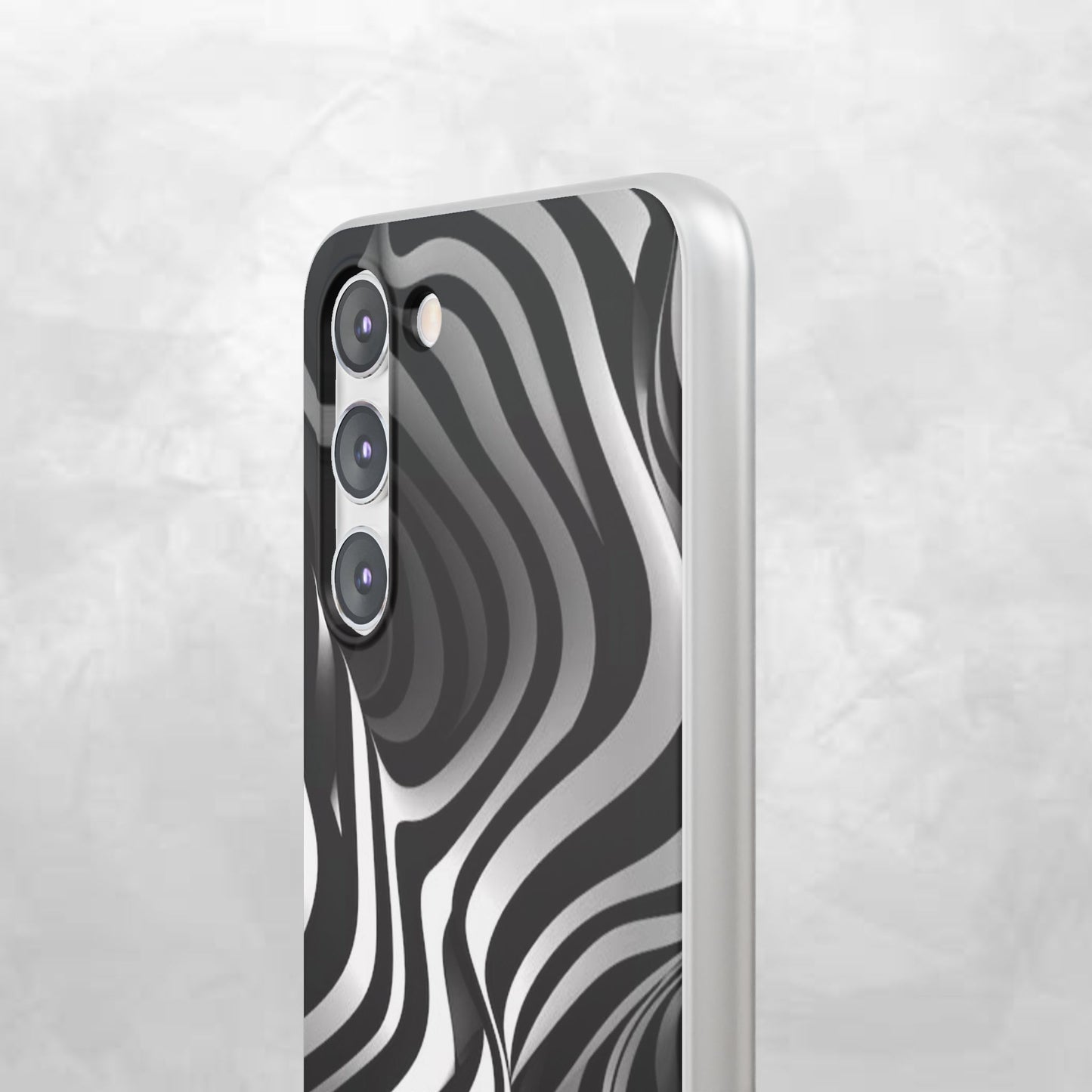 Stylish Phone Cases, Trendy Flexi Cases for iPhone, Black and White Art Case, Gifts for Him/Her, Phone Accessories, Unique Design