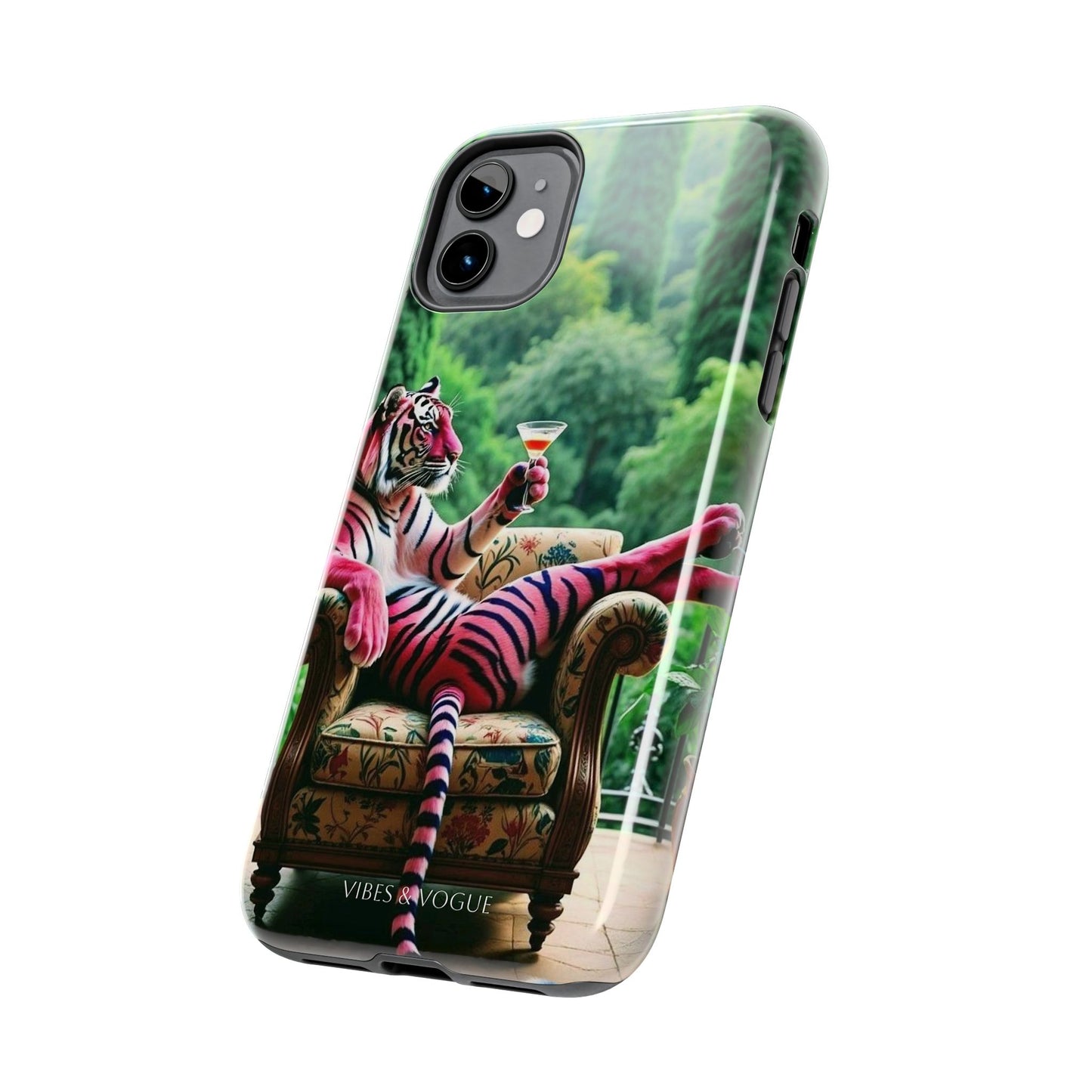 Relaxed Tiger Phone Case | Tough Case for Animal Lovers, Unique Gift for Friends, Stylish Tech Accessories, Fun Phone Cover, Vibrant Design