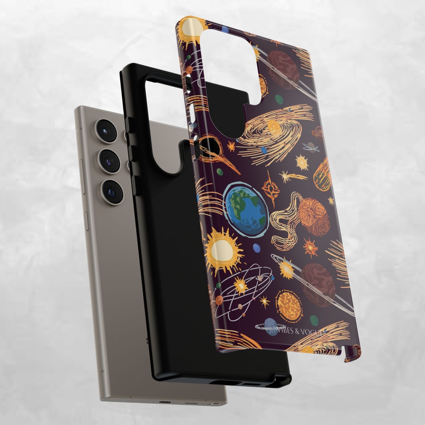 Space-Themed Phone Case - Cosmic Galaxy Design, Durable Protective Cover, Unique Gift, Celestial Lover's Accessory