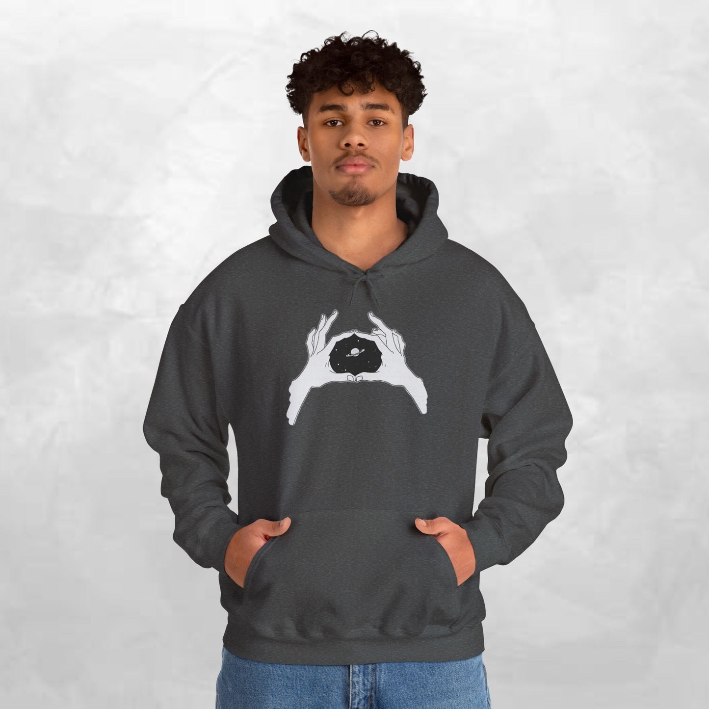 Artistic Hands Unisex Hooded Sweatshirt - Cozy Gift for Art Lovers, Black Hoodie, Unique Graphic Sweatshirt, Stylish Everyday Wear, [...]