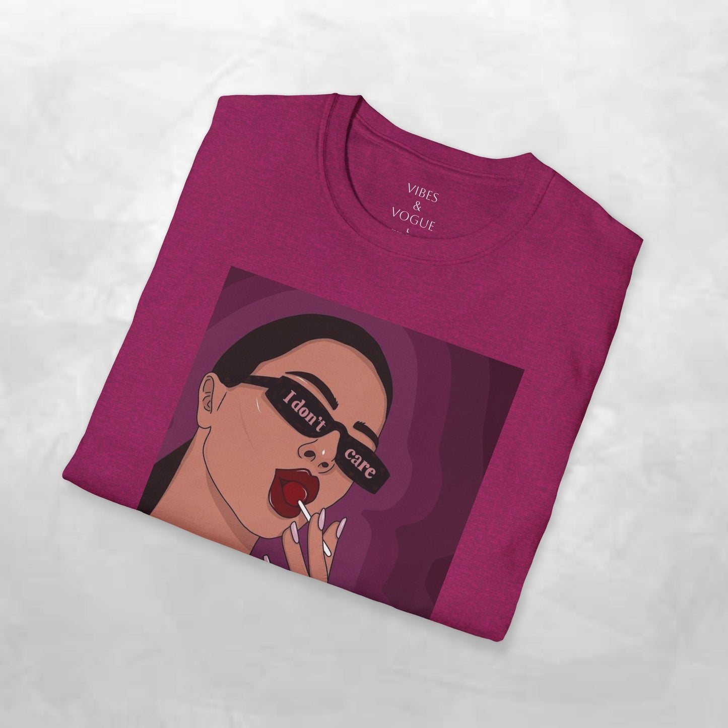 I Don't Care Graphic Unisex Softstyle T-Shirt – Casual Chic for Everyday Wear