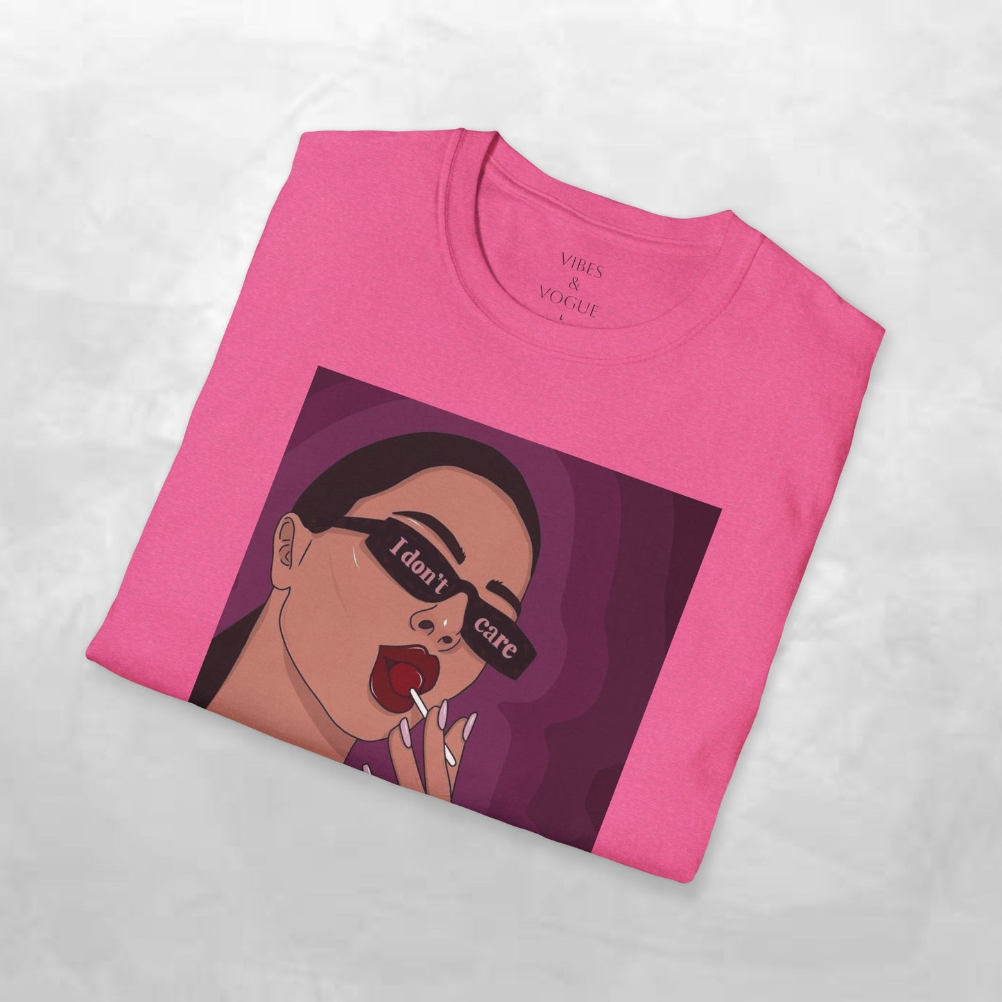 I Don't Care Graphic Unisex Softstyle T-Shirt – Casual Chic for Everyday Wear