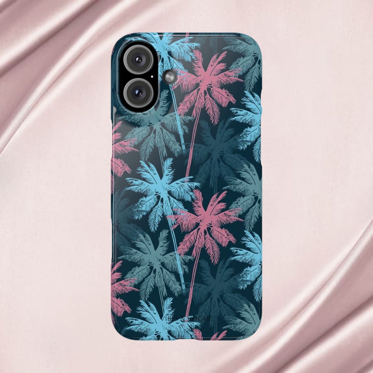 Tropical Vibes Slim Phone Case - Summer Botanical Design