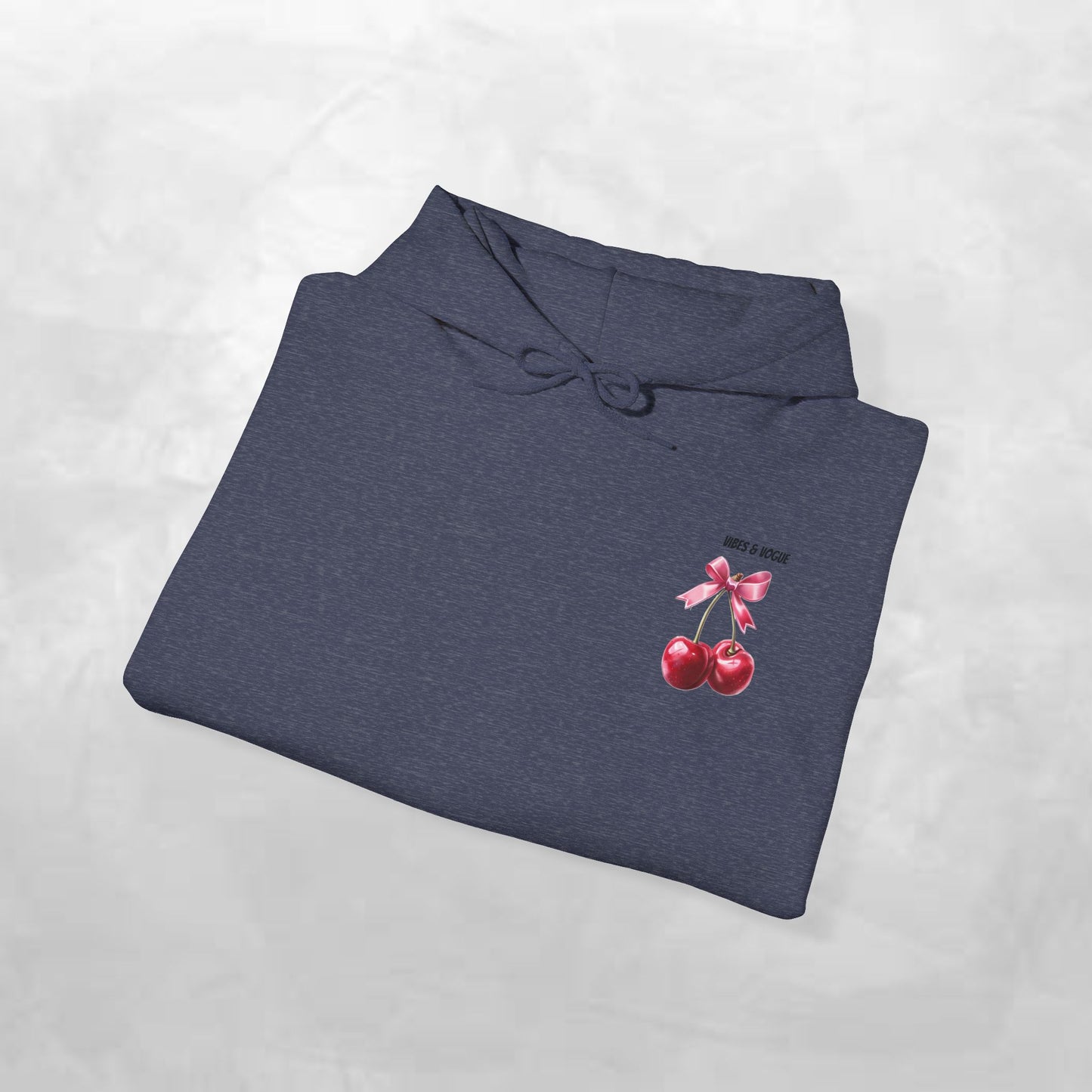 Cherry Bow Unisex Hoodie - Sweet, Cozy Style for Spring, Casual Wear, Gift for Birthdays, Summer Fun, Festival Fashion