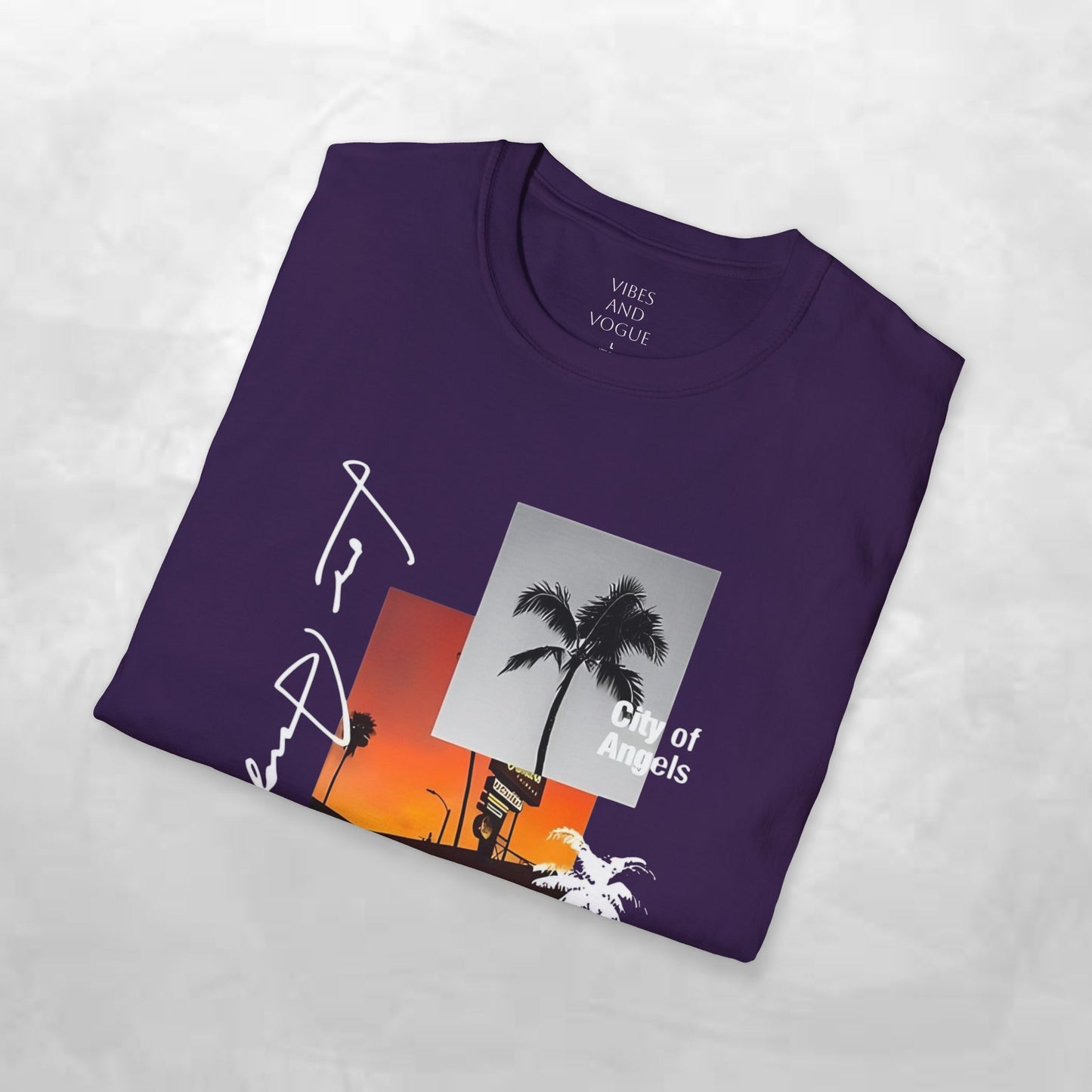 T-Shirt — Tropical Sunset Los Angeles Palm Tree Tee